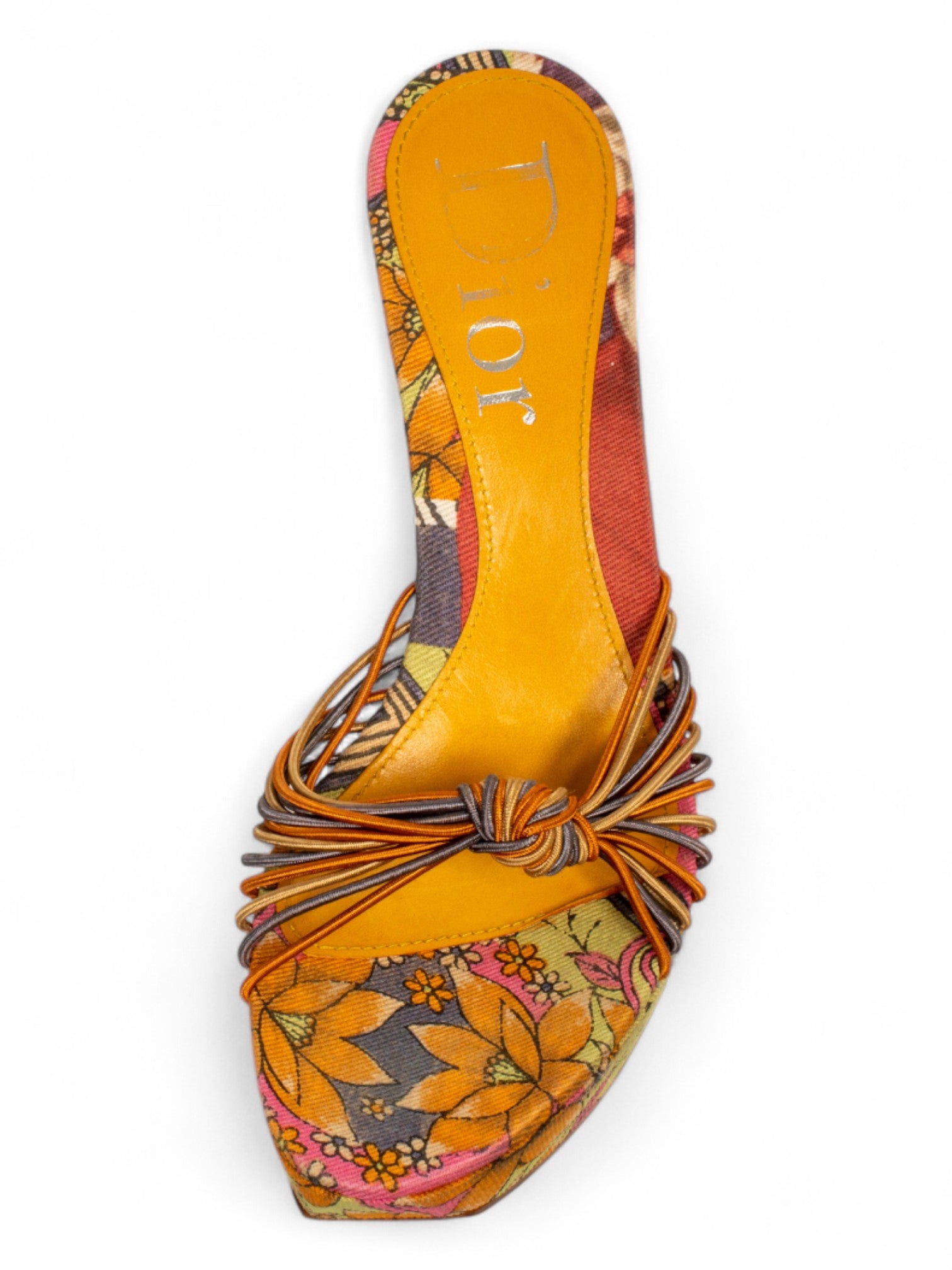 RARE MAUVE/PURPLE FLORAL PRINTED WEDGE HEELS