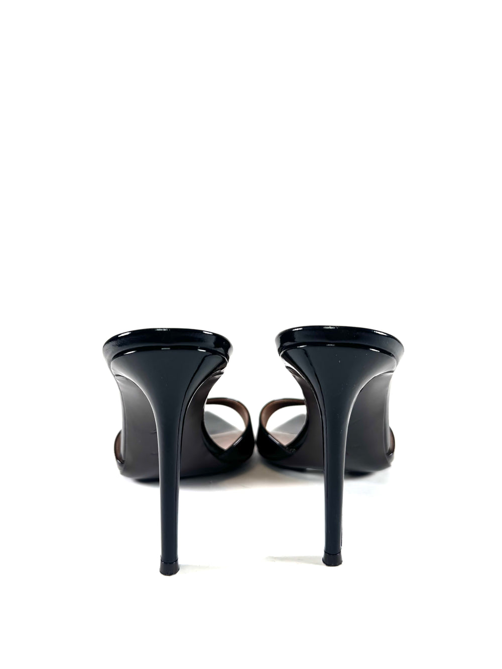 BLACK POINTED TOE SANDAL MULES (NWB)