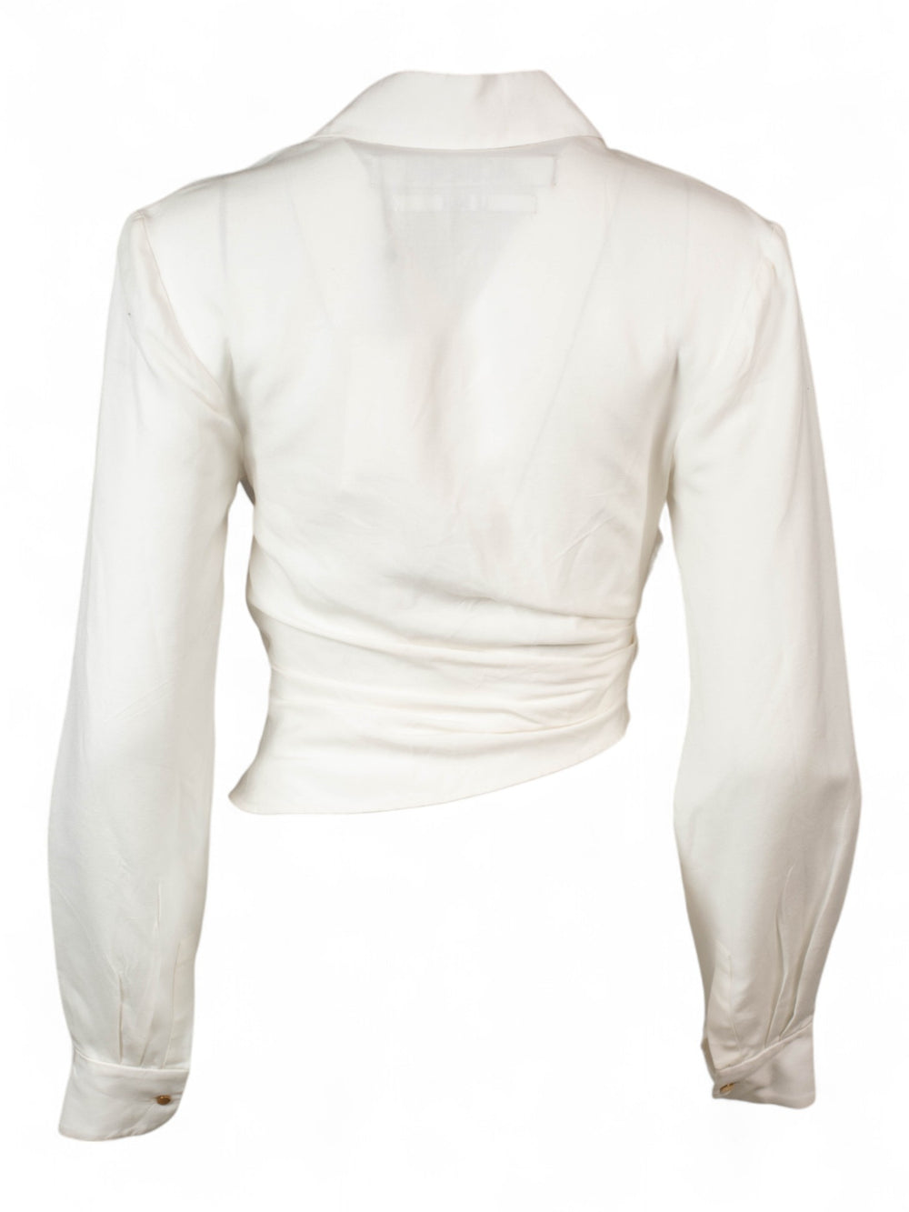WHITE LINEN LE SOUK WRAP TOP