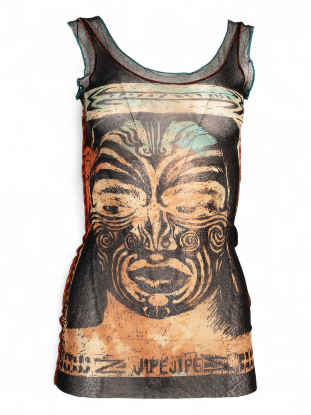 TRIBAL FACE PRINT TANK