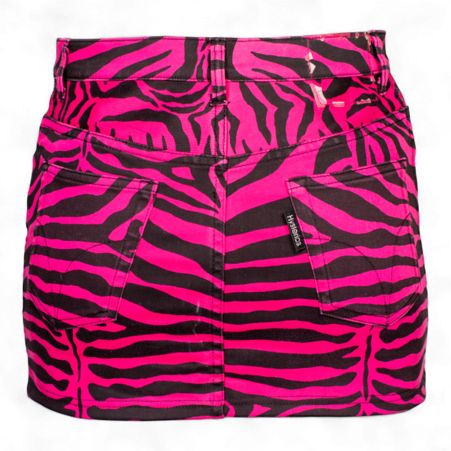 PINK & BLACK ZEBRA MINI SKIRT