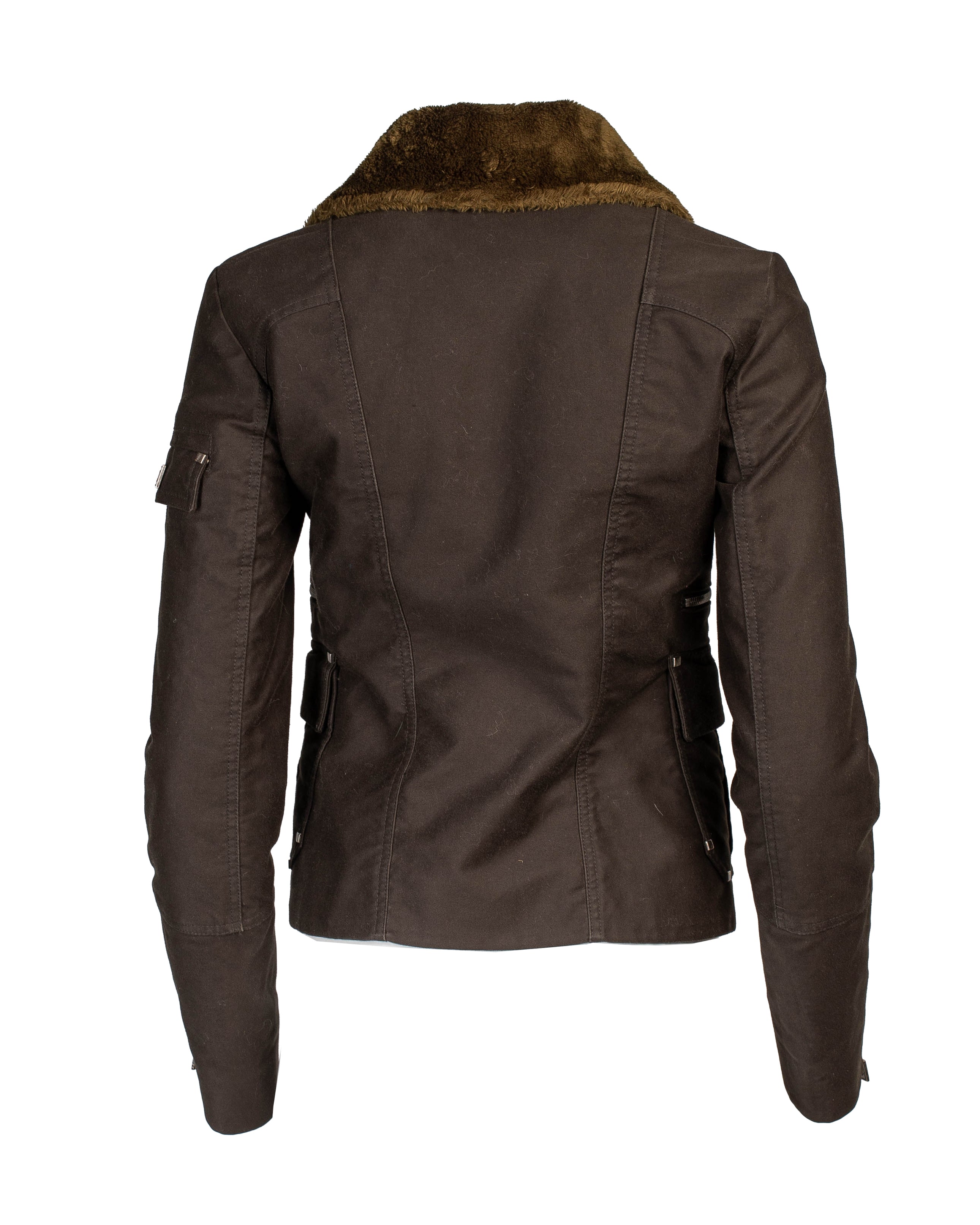 2005 Biker Jacket W GREEN TRIM