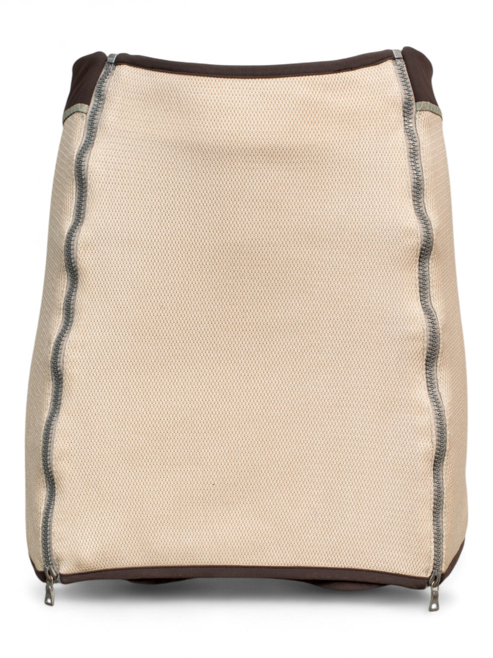 SS00 NYLON ZIPPER MINI SKIRT