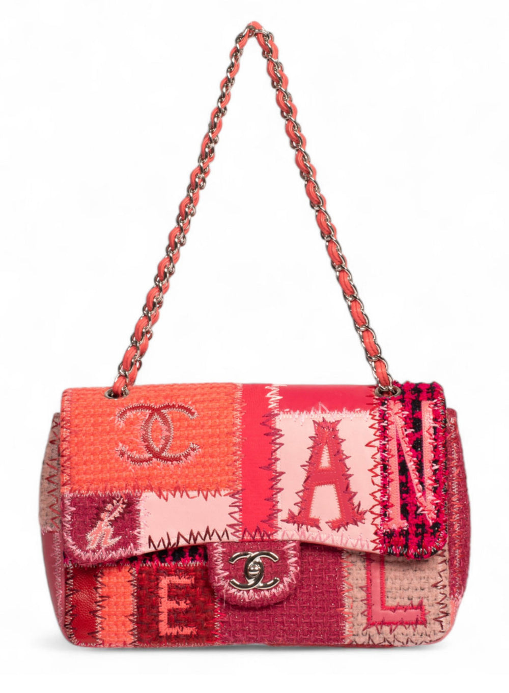 2016 PINK JUMBO PATCHWORK  BAG