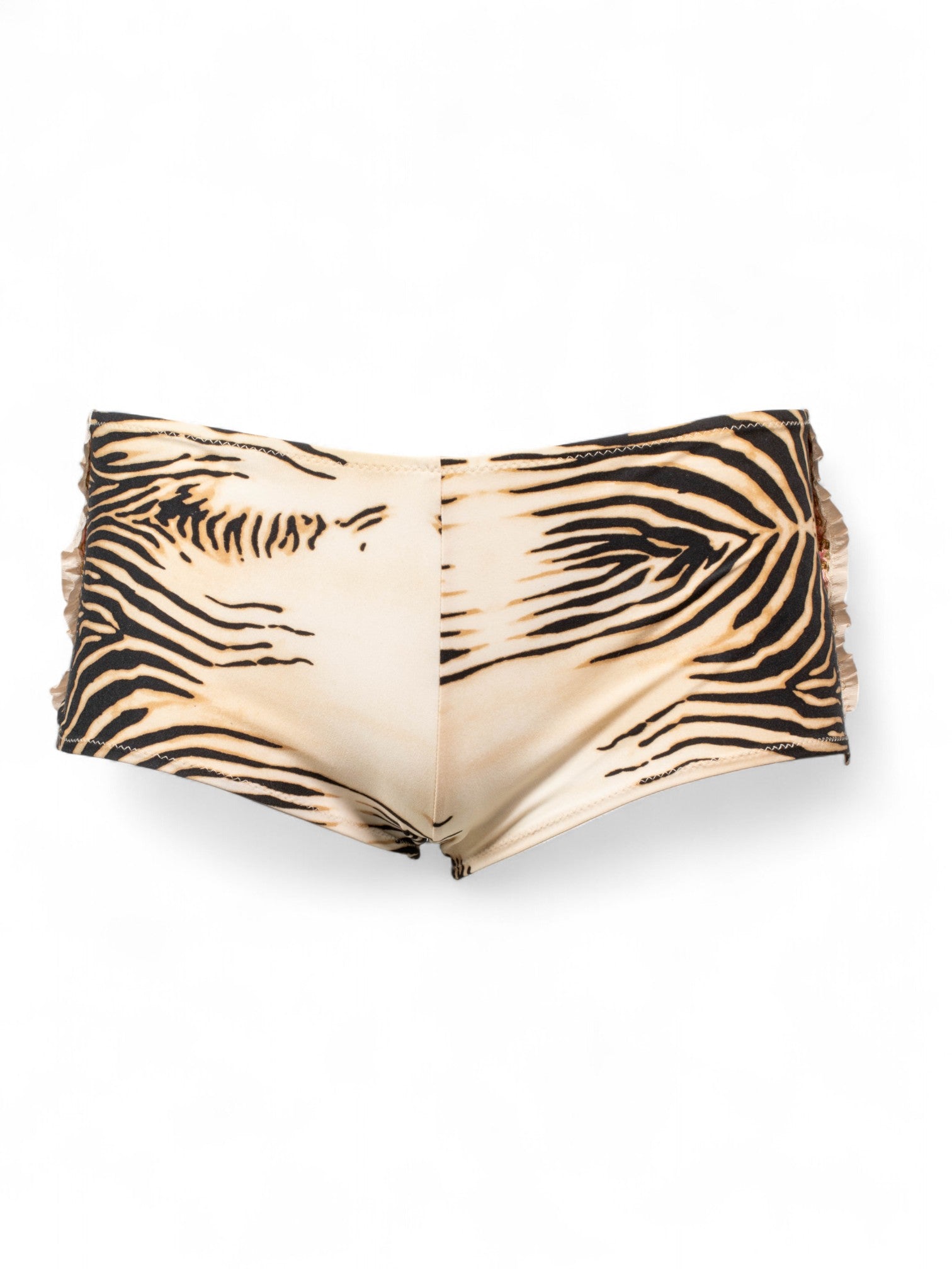 ZEBRA PRINTED 2PC BIKINI & SHORTS SET