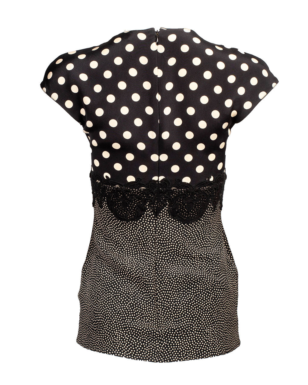 SS94 Polka Dot/Black Lace Top & Skirt Set @JCCG