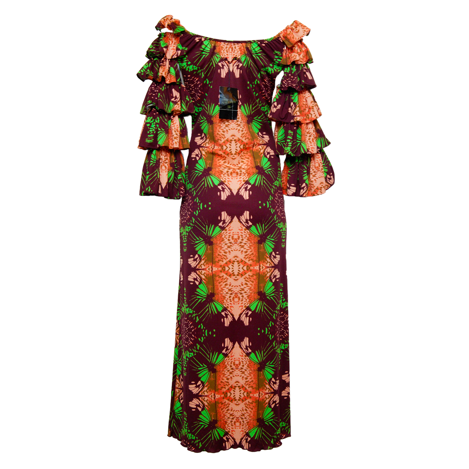 SS00 TRIPPY BUTTERFLY PRINT DRESS