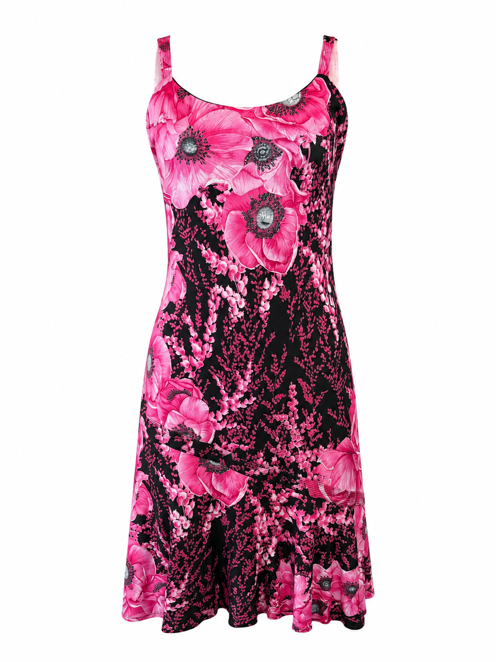 SS02 PINK & BLACK FLORAL DRESS @NICOZ