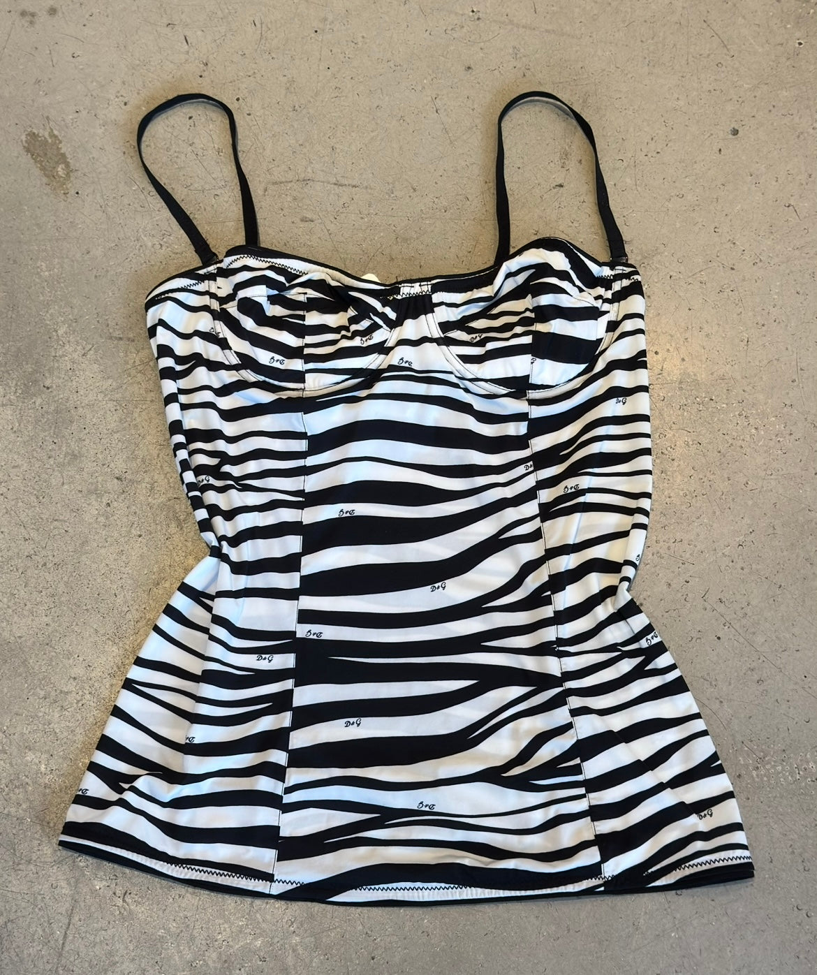 ZEBRA PRINTED BUSTIER TOP (NWT)