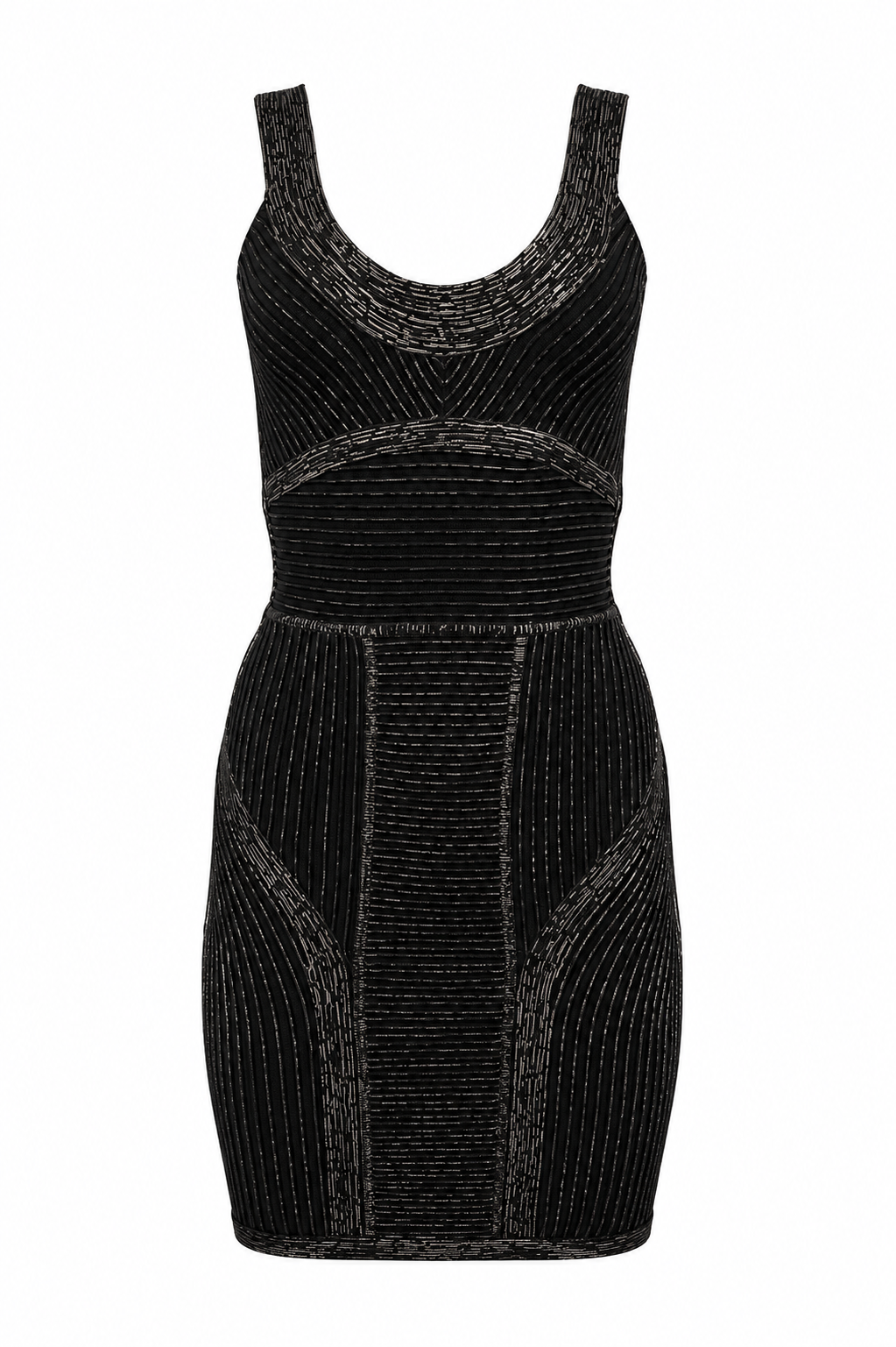 BLACK & WHITE BANDAGE DRESS @SM