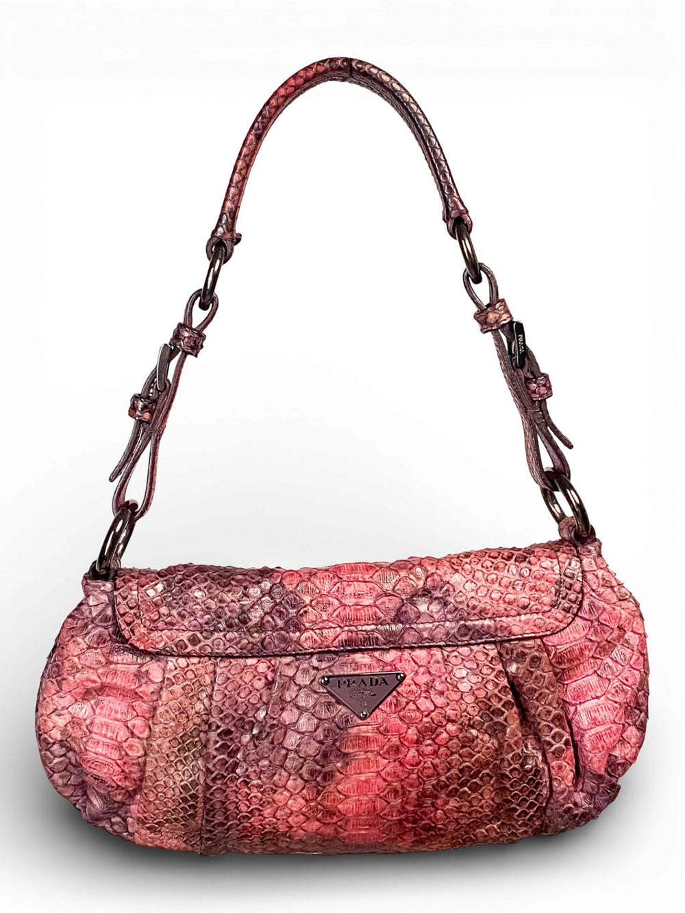 PINK GRADIENT PYTHON SHOULDER BAG @IRIK