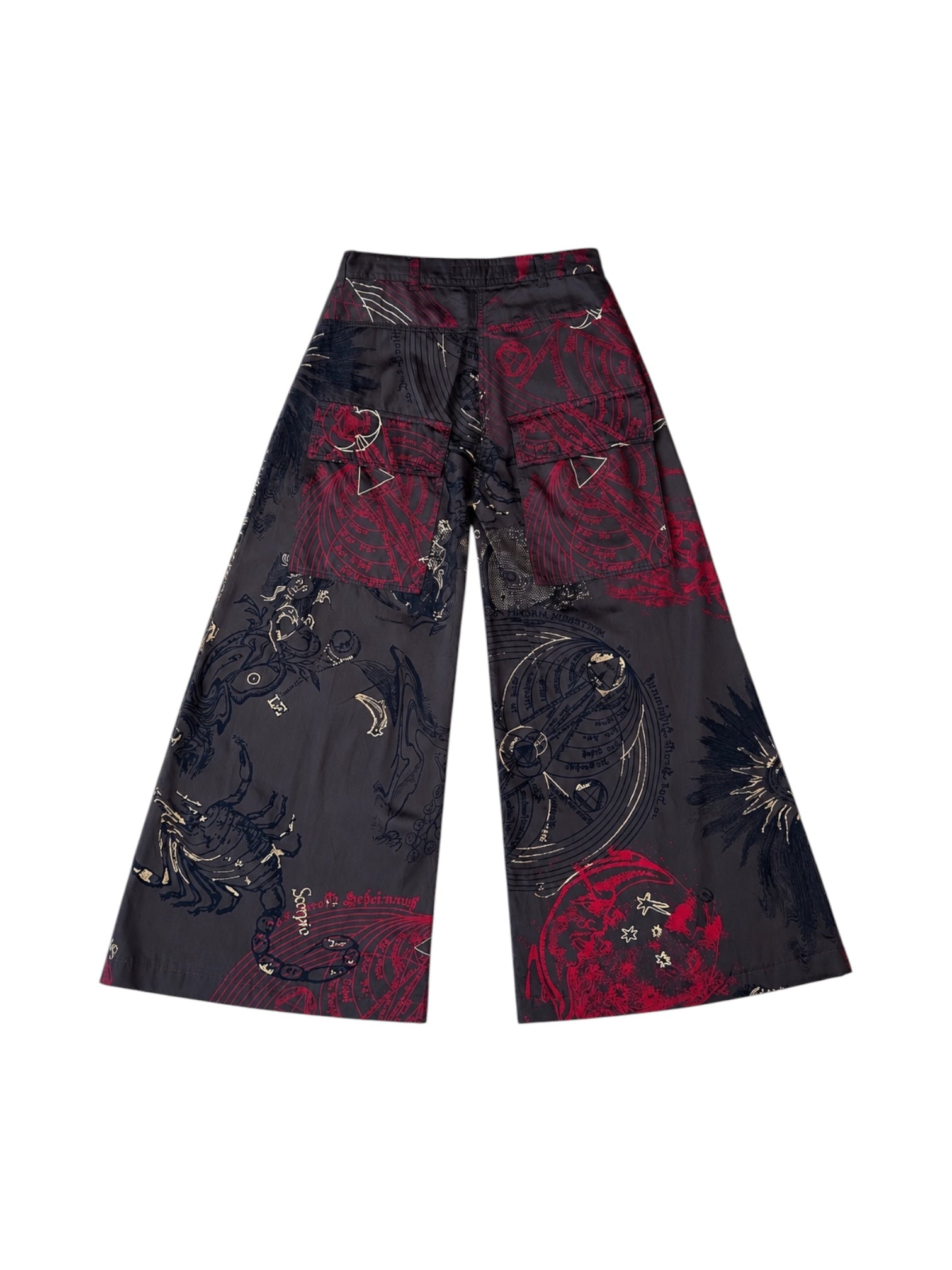 FW03 ASTROLOGY PARACHUTE PRINTED PANTS