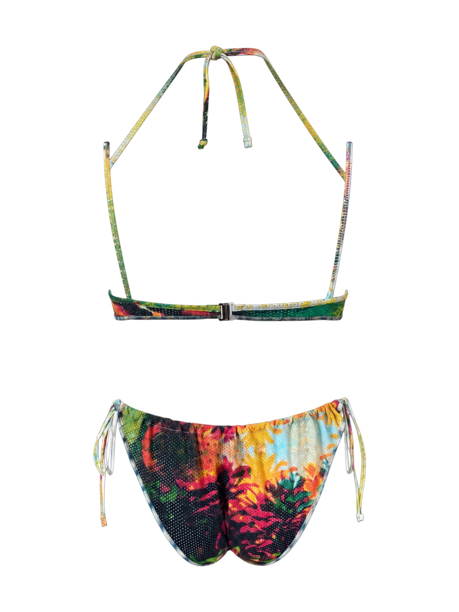 SS00 "PSYCHEDELIC" FACES JERSEY DOUBLE STRAP BIKINI