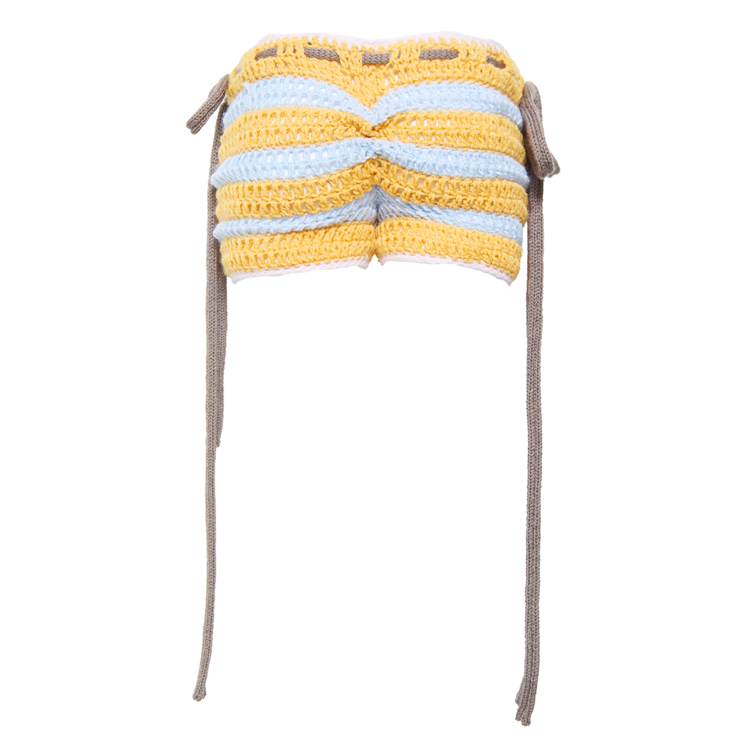 2024 KNIT STRIPED BOOTY SHORTS