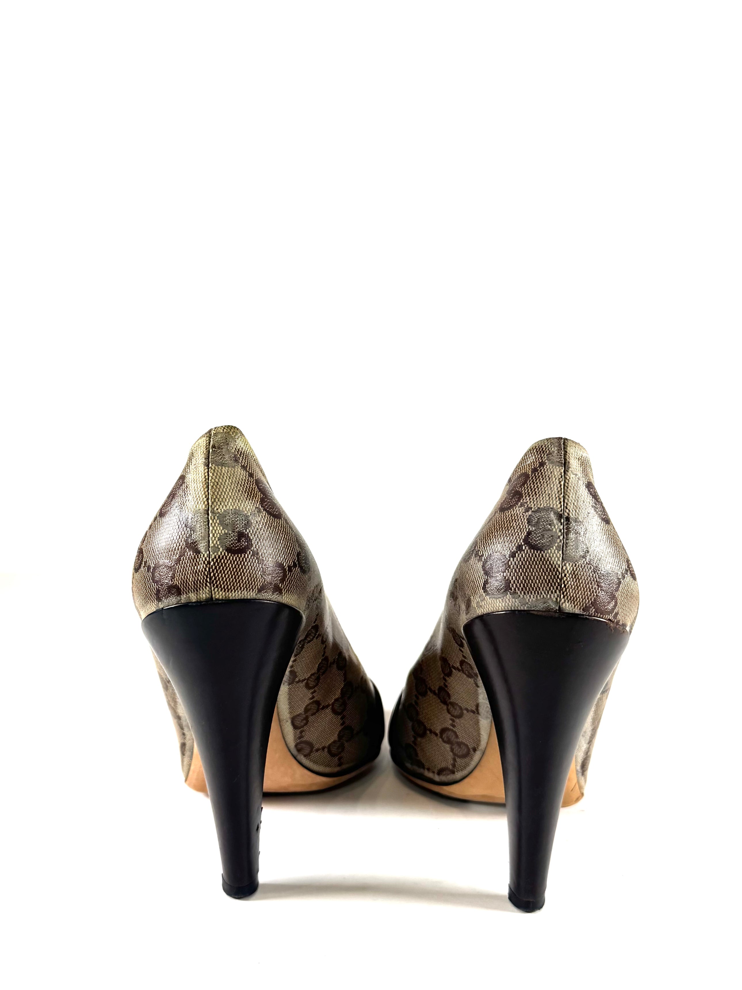 GUCCI GG SUPREME MONOGRAM PUMPS AS IS @BGRAS