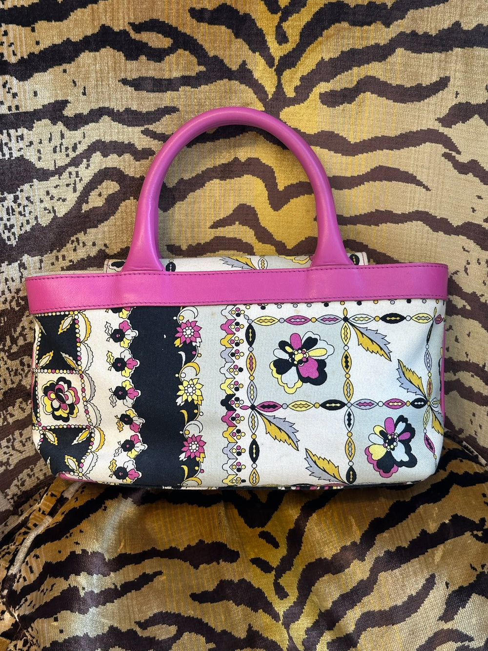 PINK PRINTED HANDBAG