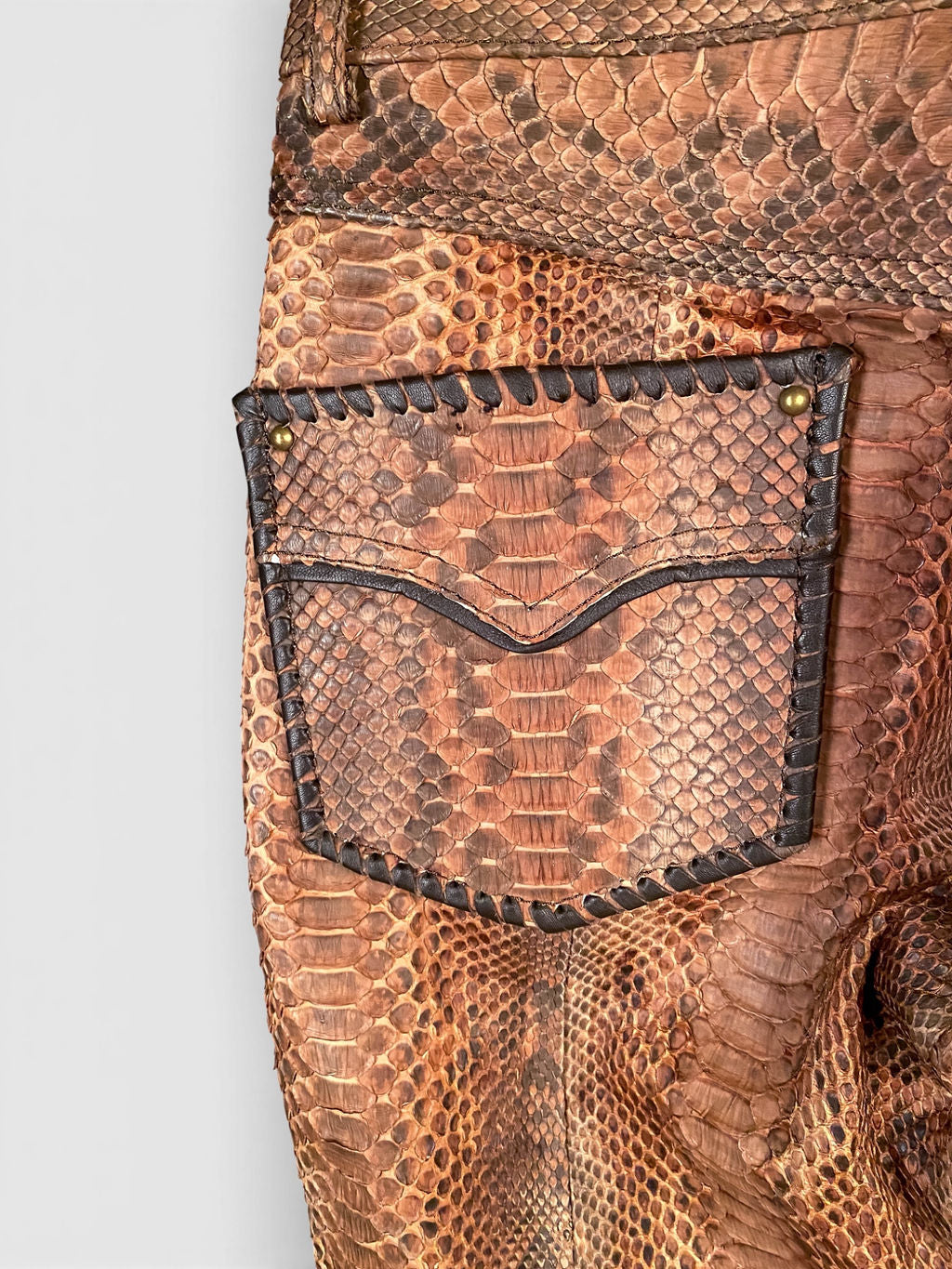 00S BROWN PYTHON PANTS @MMC