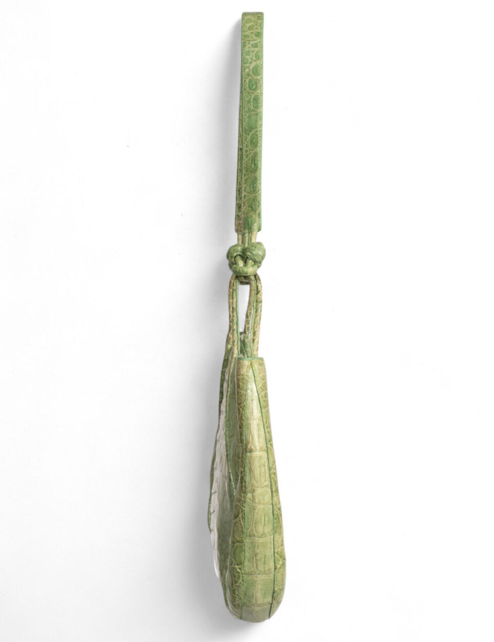 GREEN CROCODILE PURSE