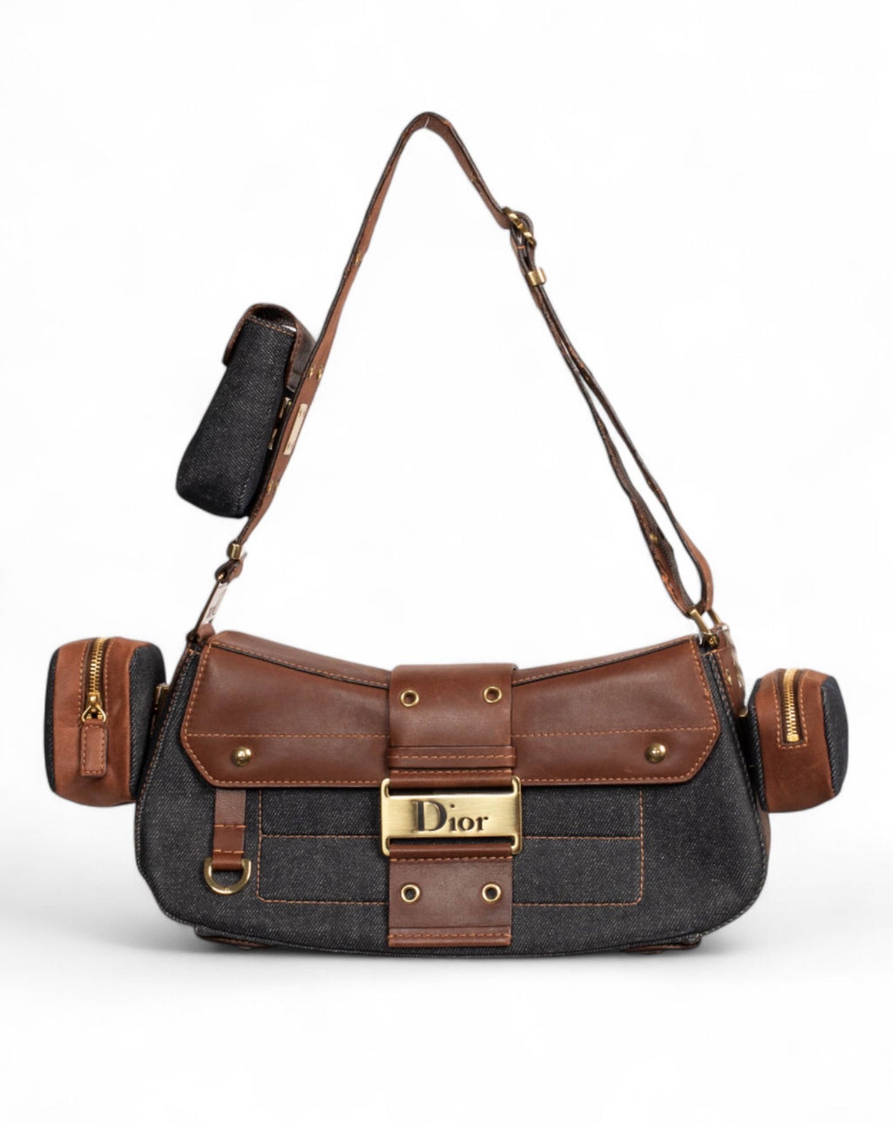 COLUMBUS DENIM & LEATHER BAG