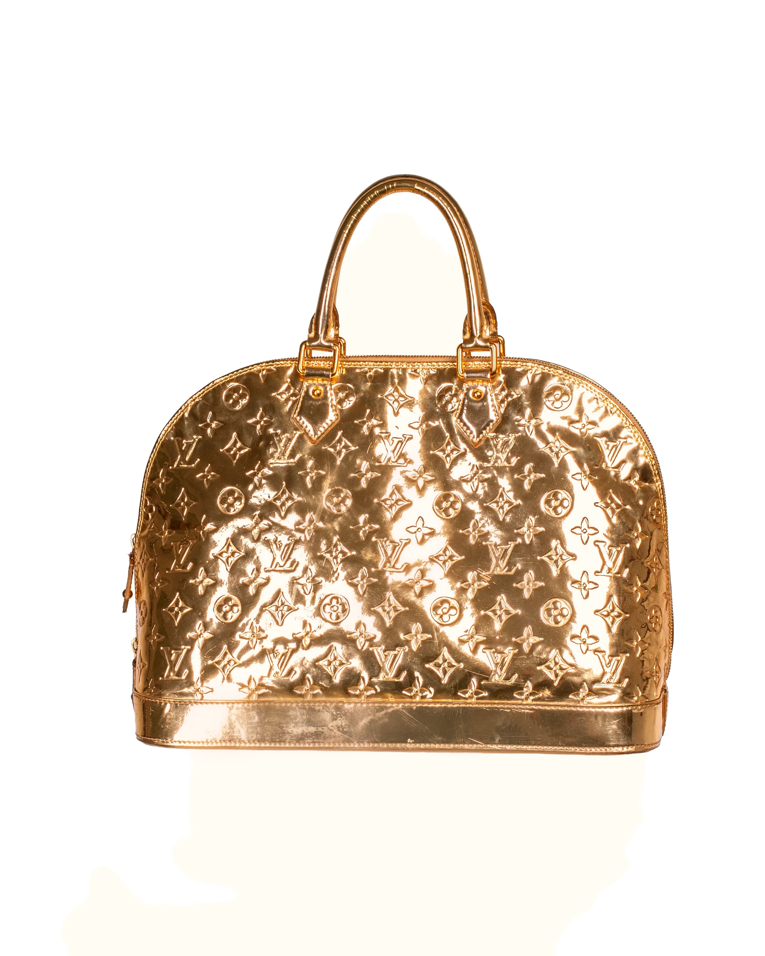 2008 GOLD MONOGRAM MIROIR ALMA BAG (AS IS)