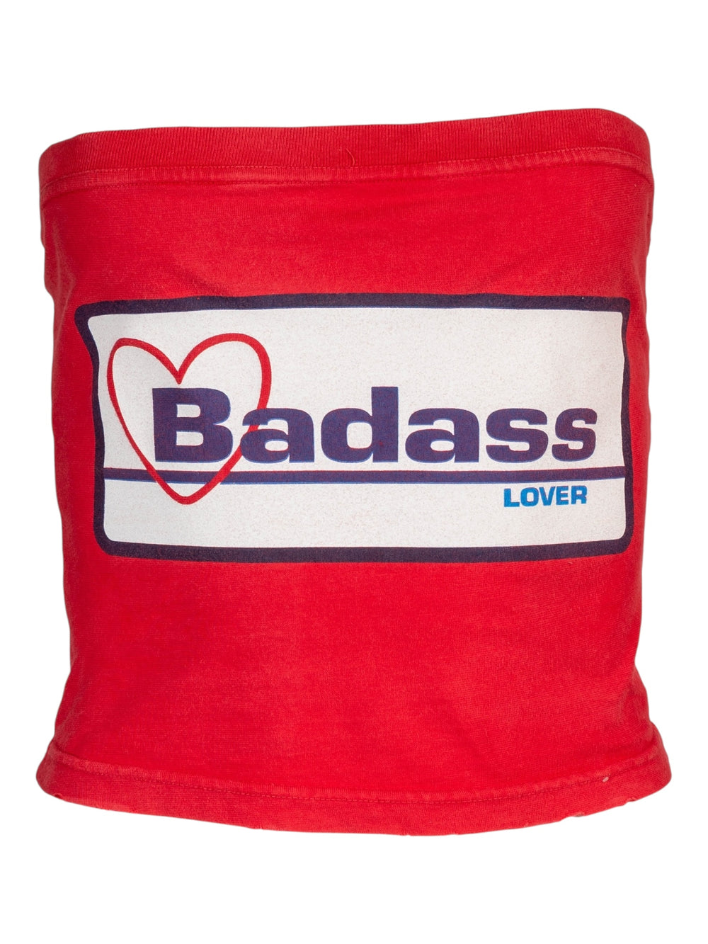 BADASS LOVER RED TUBE TOP