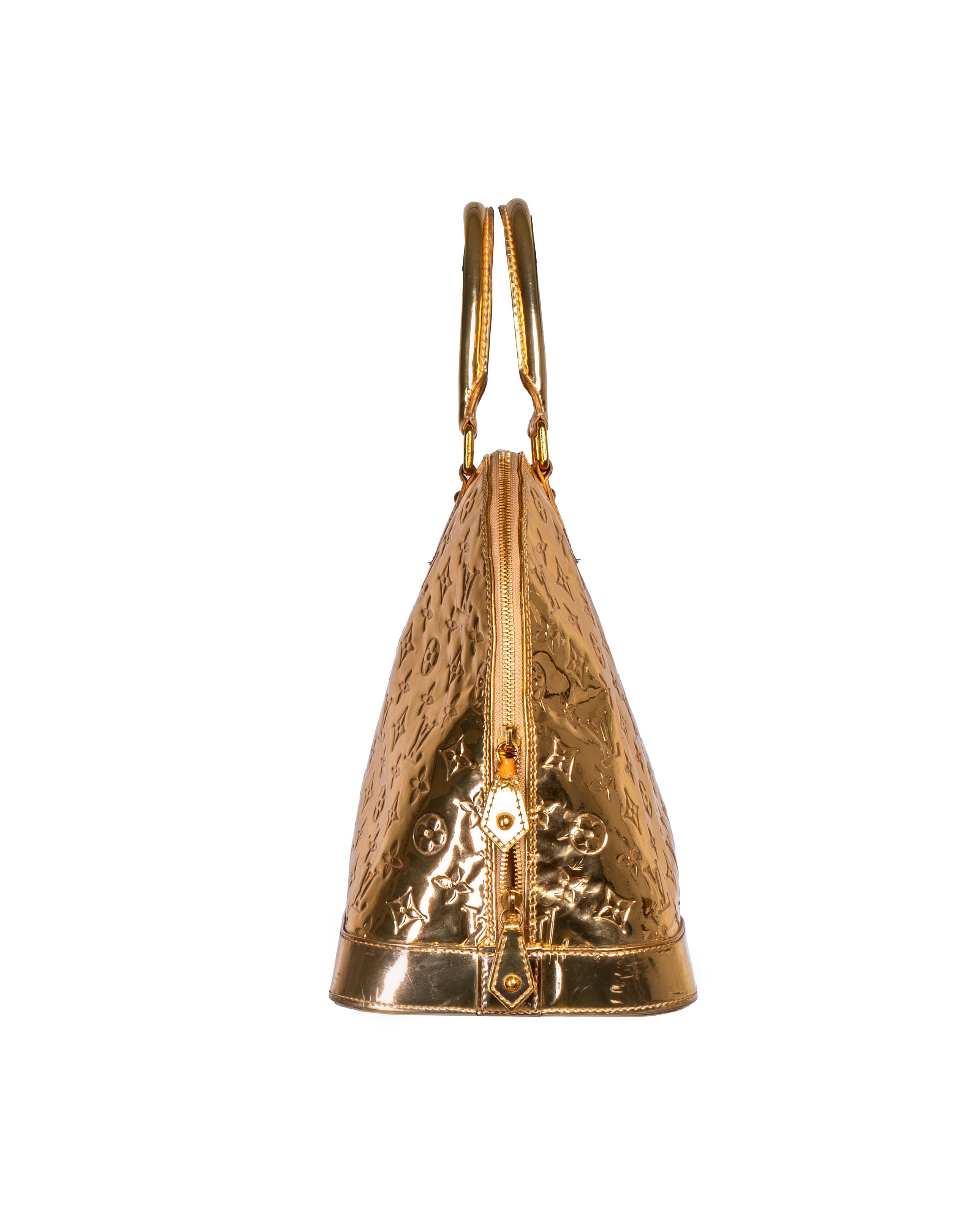 2008 GOLD MONOGRAM MIROIR ALMA BAG (AS IS)