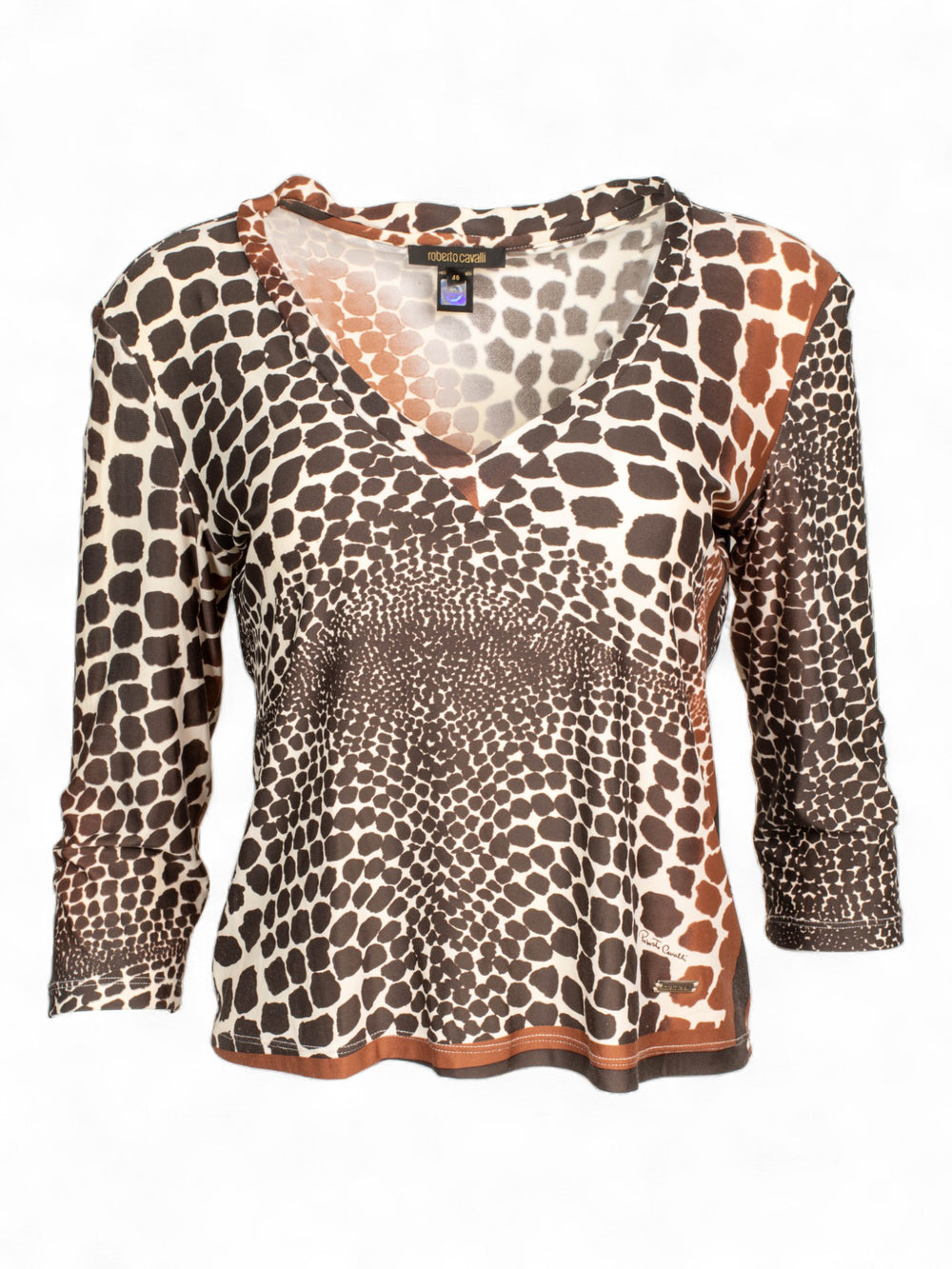 2005 GIRAFFE PRINTED BROWN TONE LONGSLEEVE