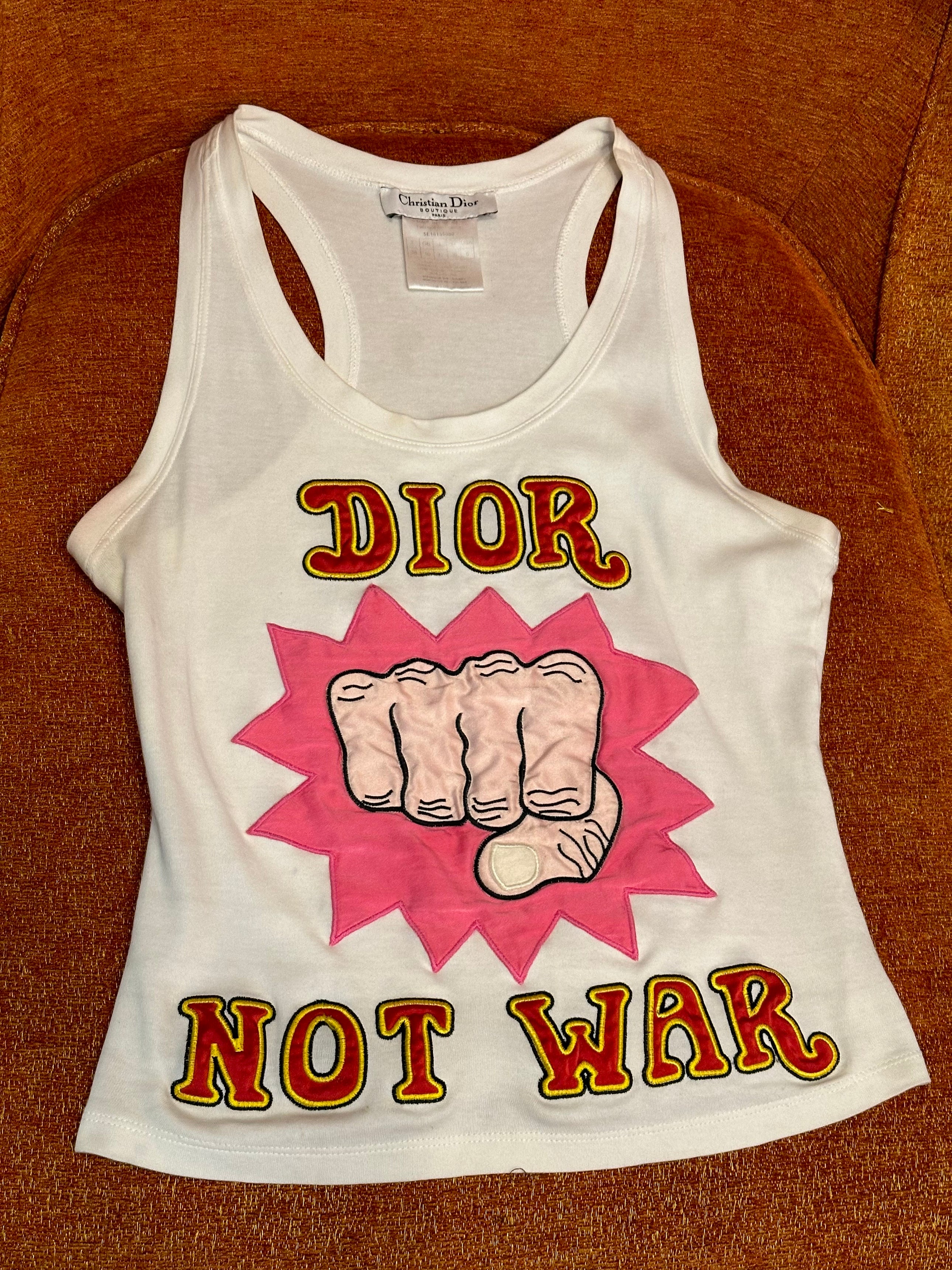 Dior not war t shirt hotsell