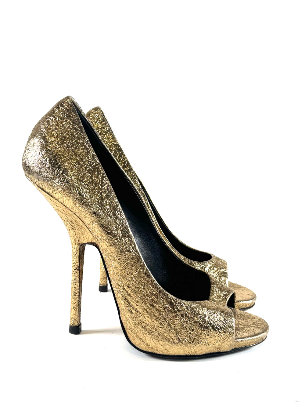 GOLD FOIL HEELS