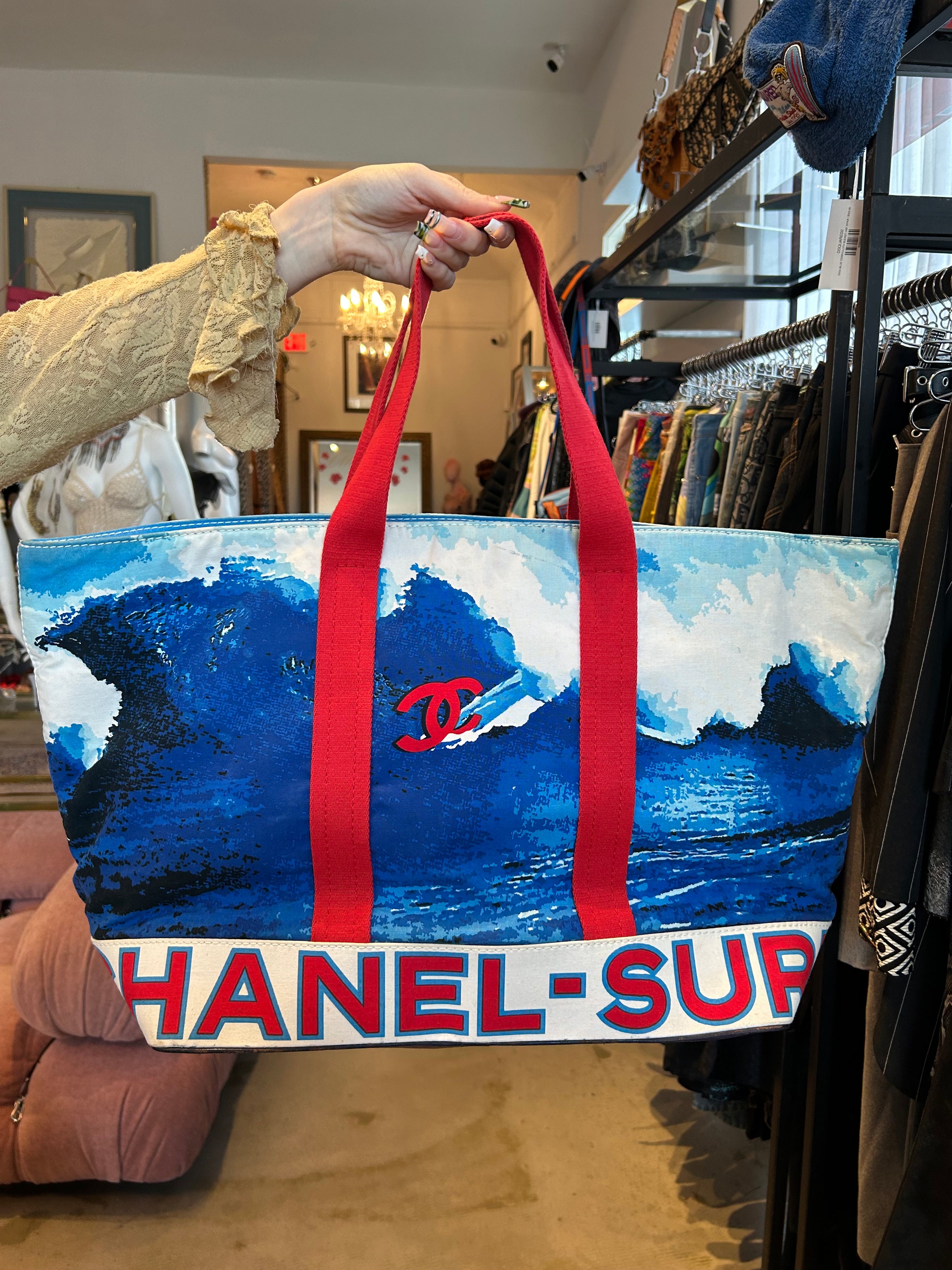 SS02 SURF PRINTED TOTE