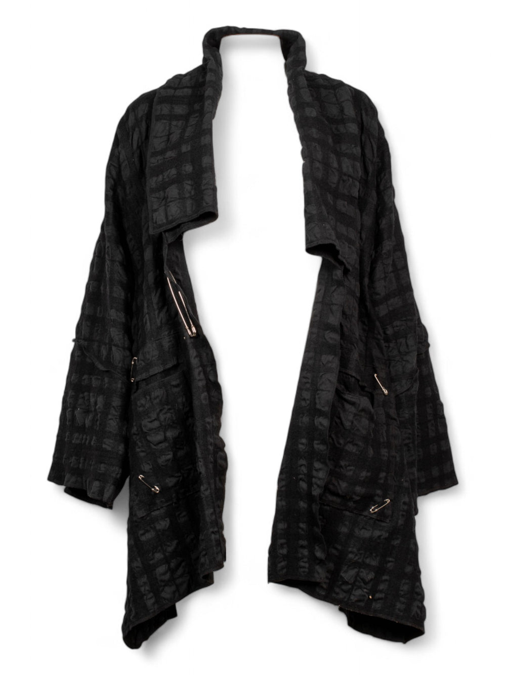 FRENCH OVERSIZED CARDIGAN W SAFETY PINS