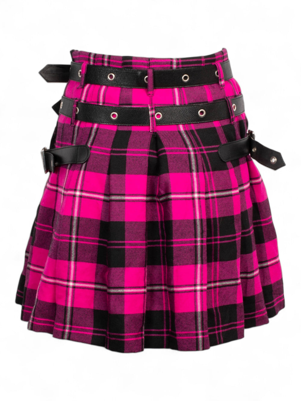 SS03 PINK & BLACK BONDAGE MINI SKIRT @JOEL