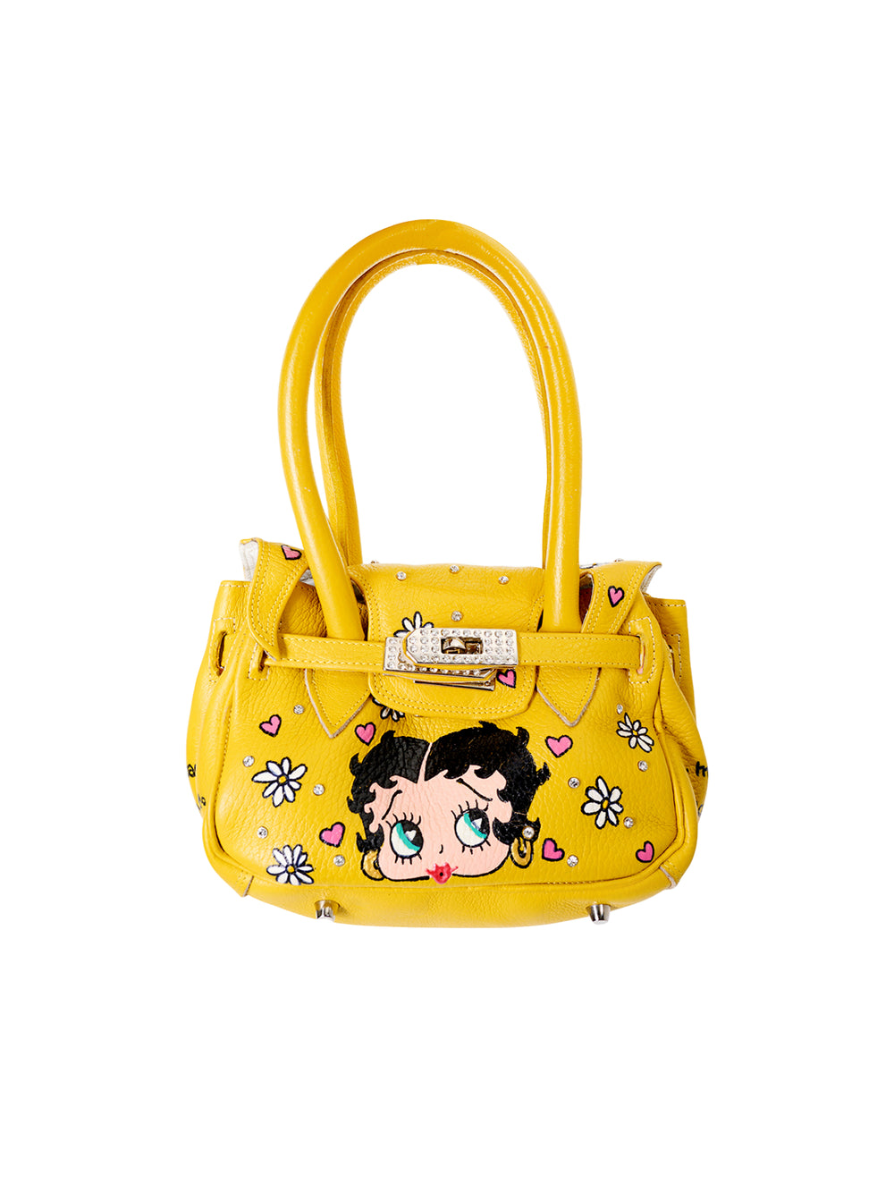 ITALIAN YELLOW MINI “BIRKIN STYLE” BETTY BOOP BAG