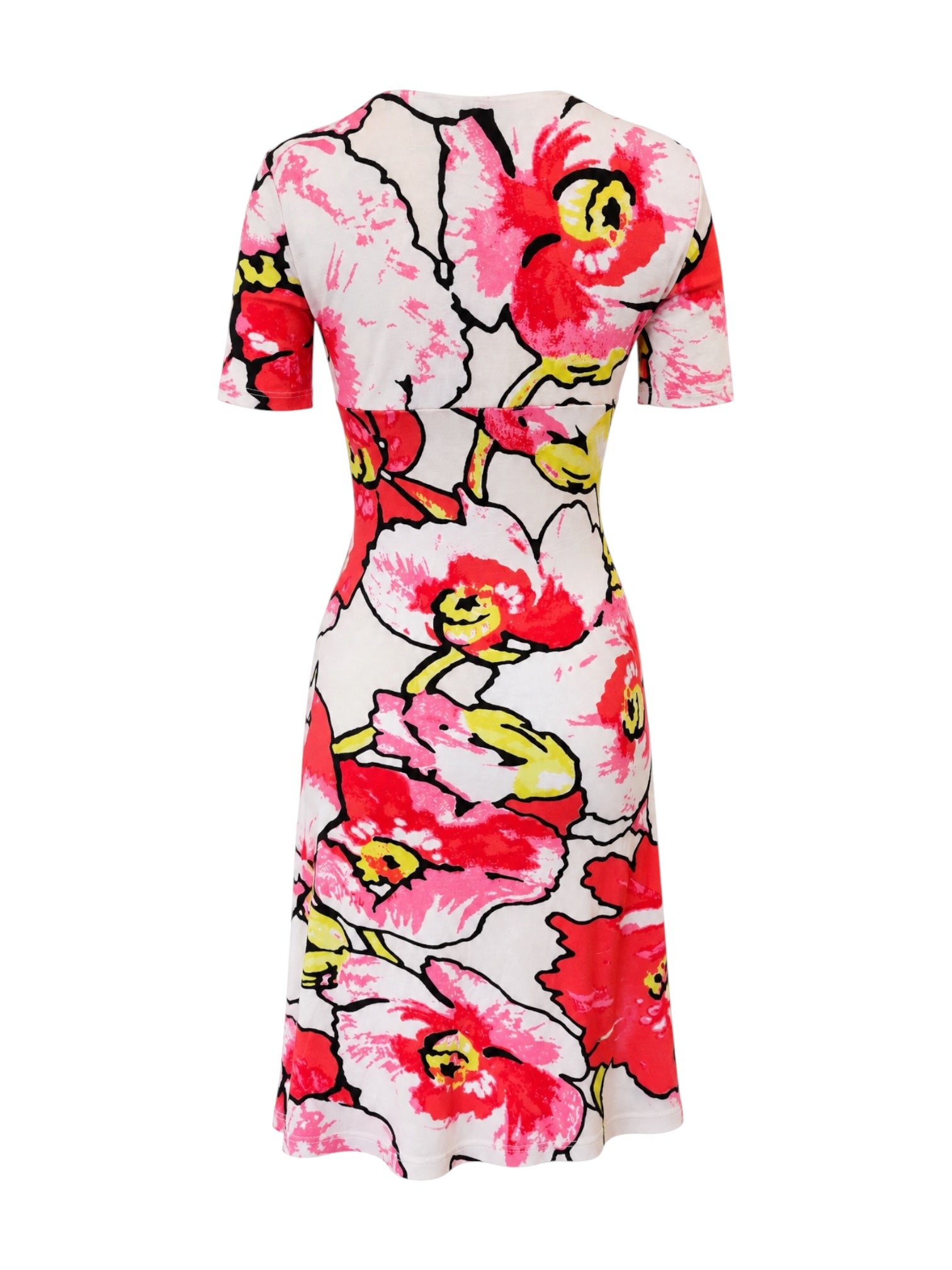 2005 PINK & RED FLORAL DRESS W/ CHARMS @AFENI