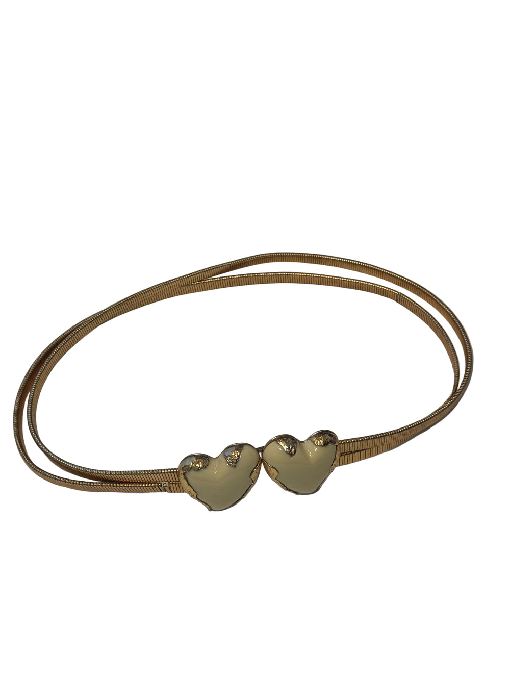 GOLD HEART ENAMEL BELT