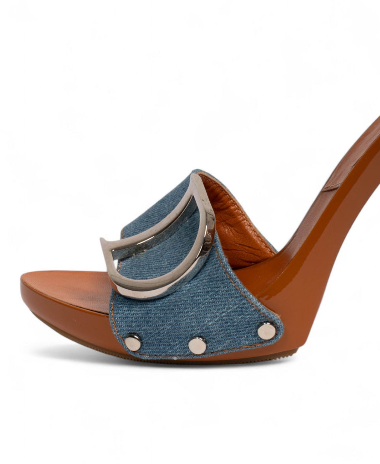 DENIM BUTTERFLY “CD” HEELS BOX