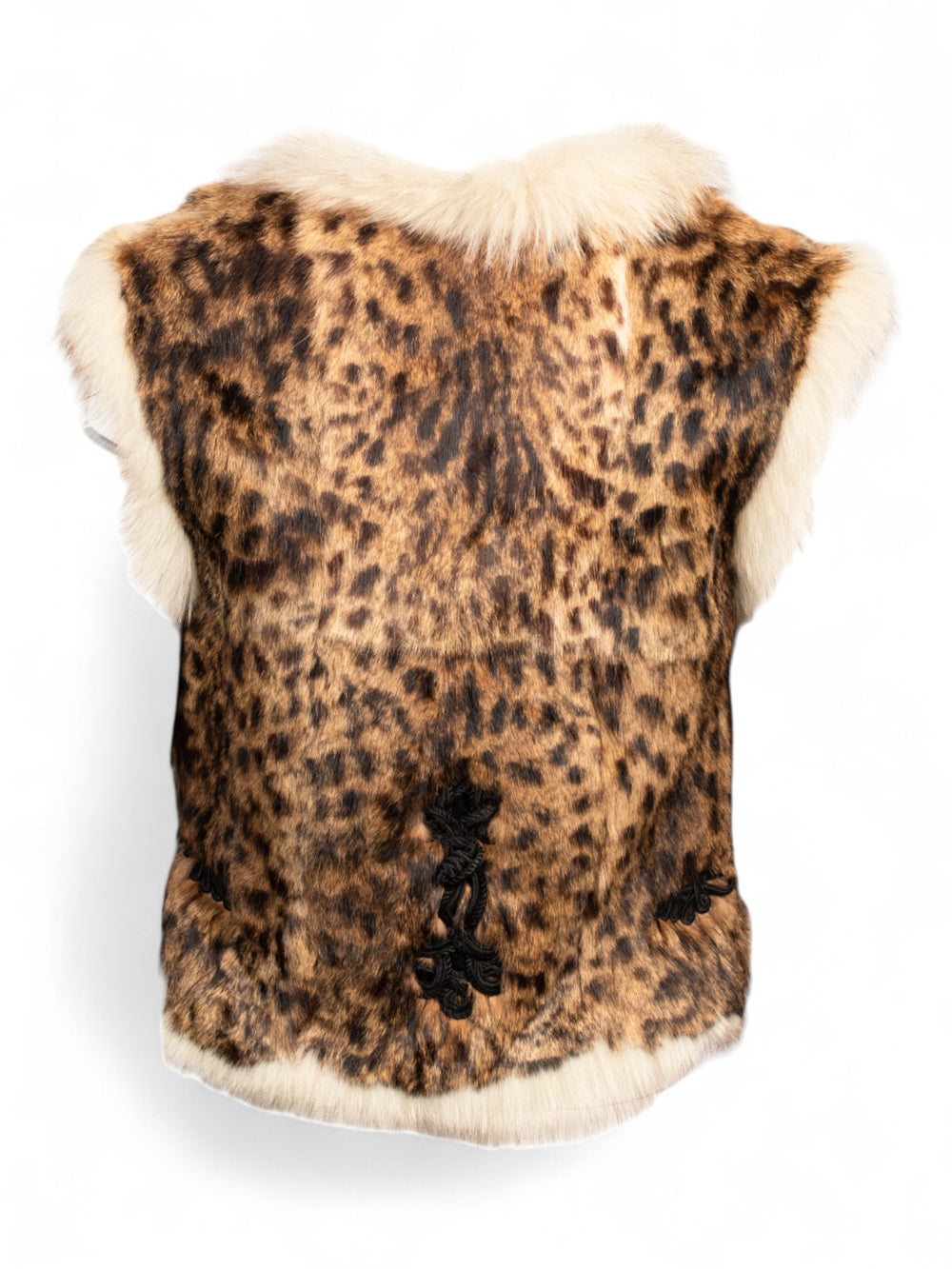 CHEETAH PRINTED FUR VEST