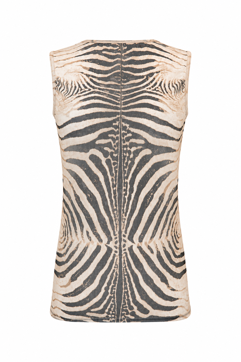 EARLY 2000S BROWN ZEBRA MESH TANK TOP @AVH