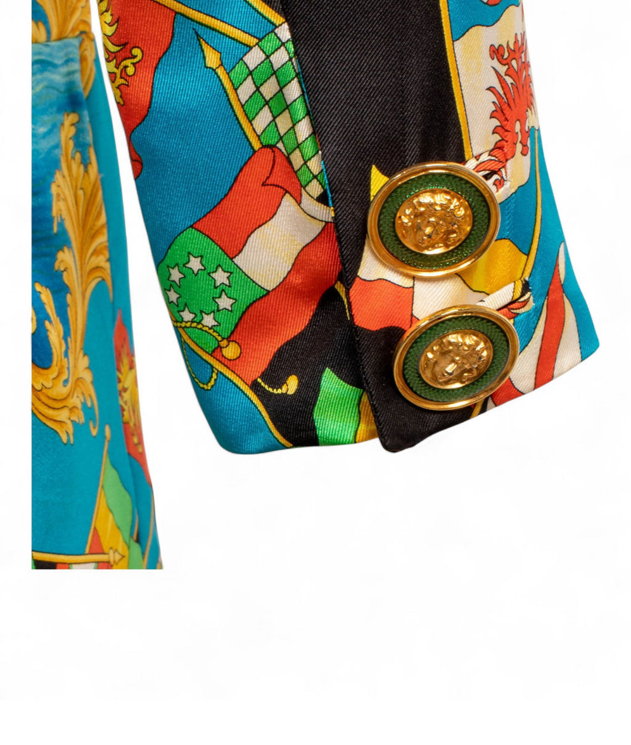 SS1993 AMERIGO VESPUCCI BAROQUE SILK BLAZER @JCCG