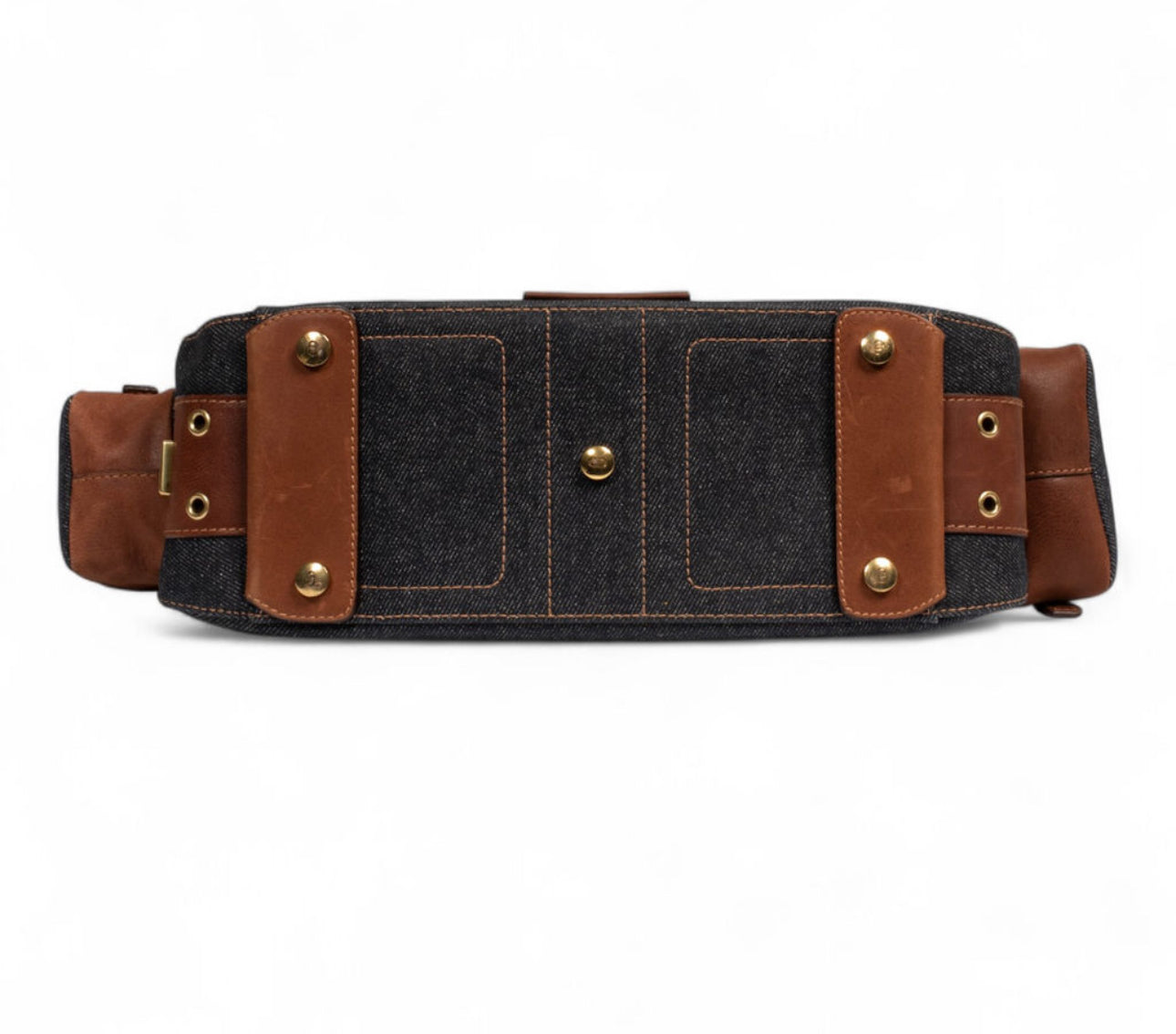 COLUMBUS DENIM & LEATHER BAG