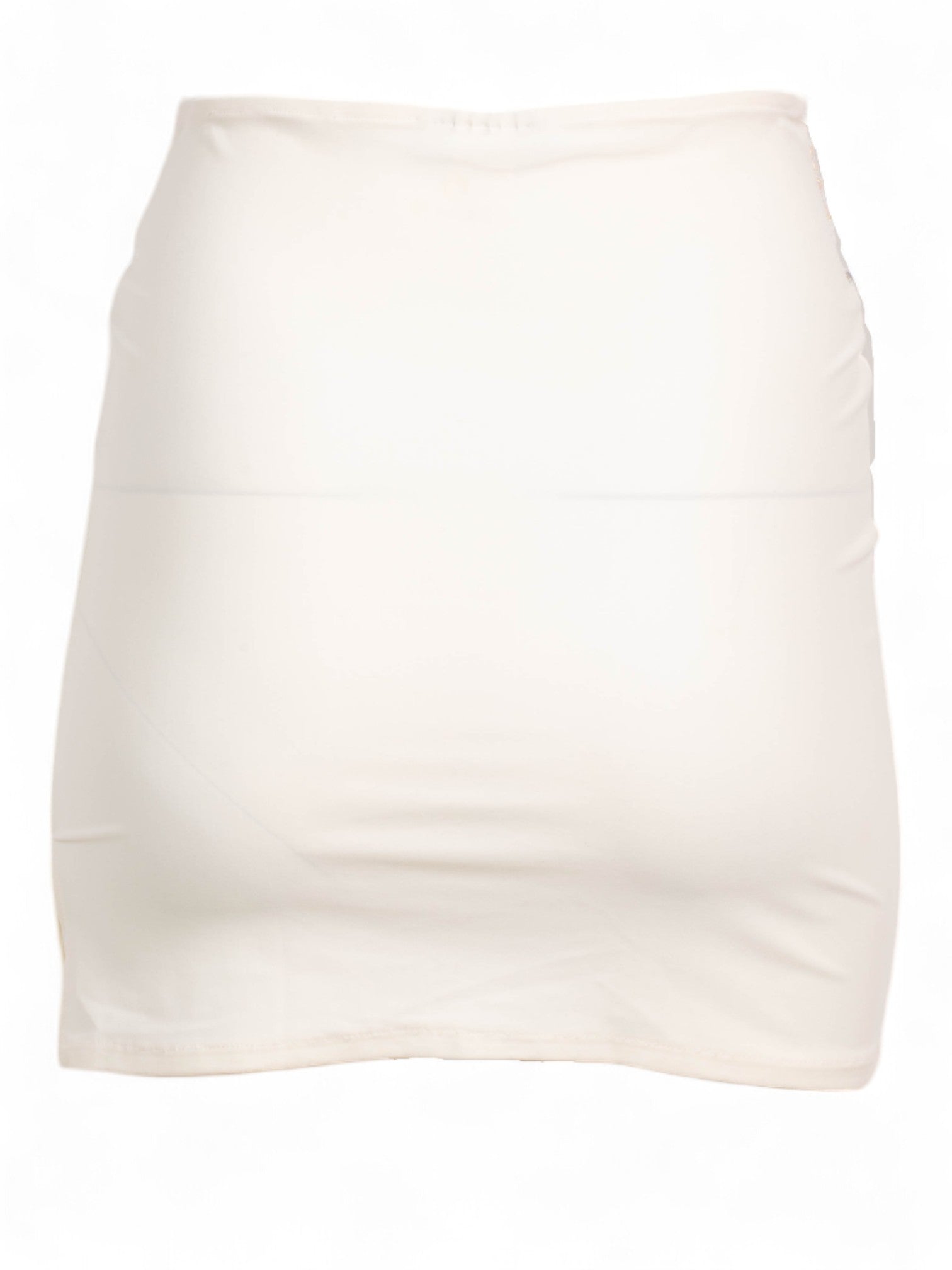 00S HANDPAINTED WHITE MINI SKIRT