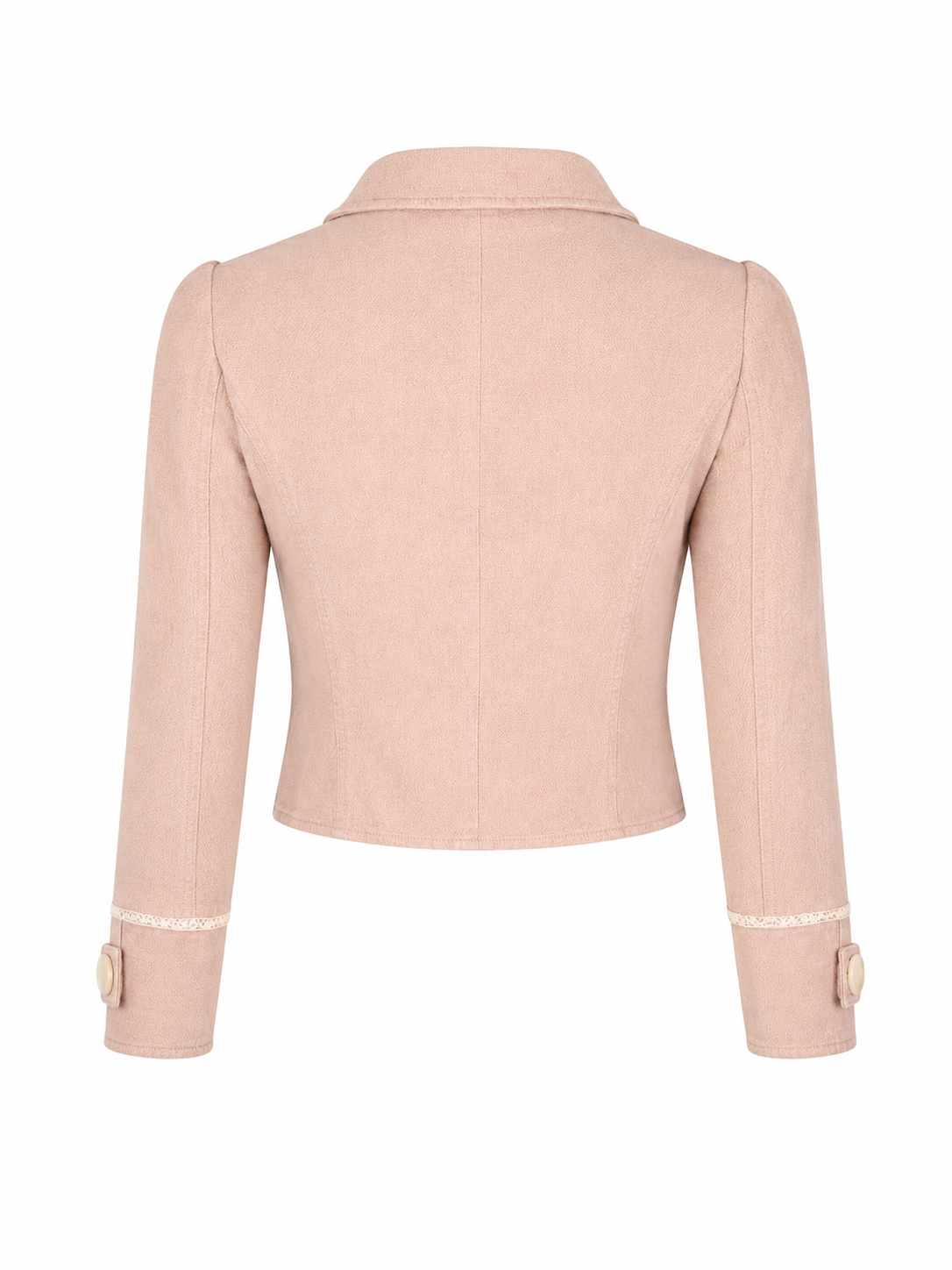BABY PINK TUXEDO BIB BUTTON DOWN JACKET