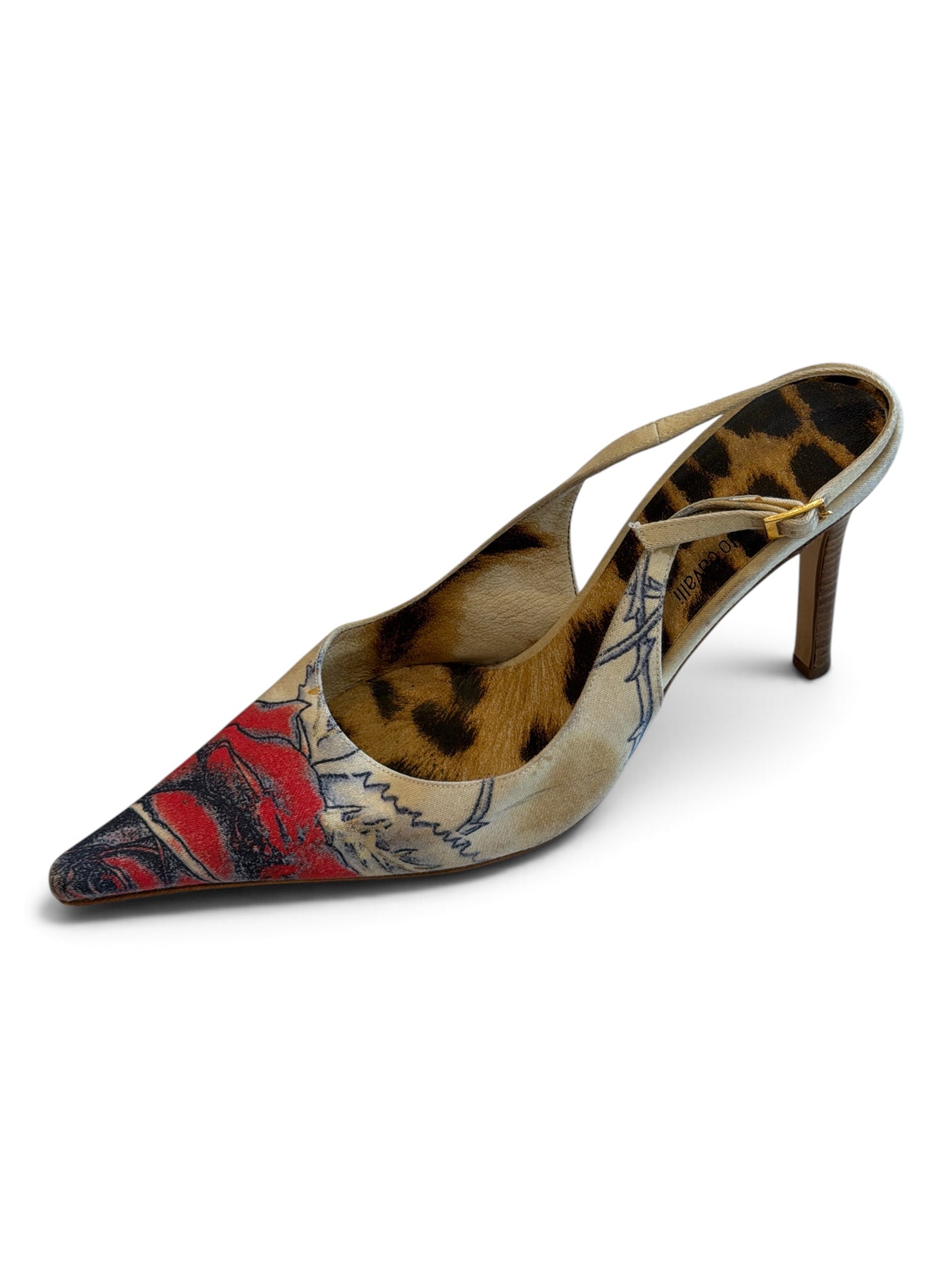 RARE 2003 AMOUR PRINT SLINGBACK HEELS @ALISHAG
