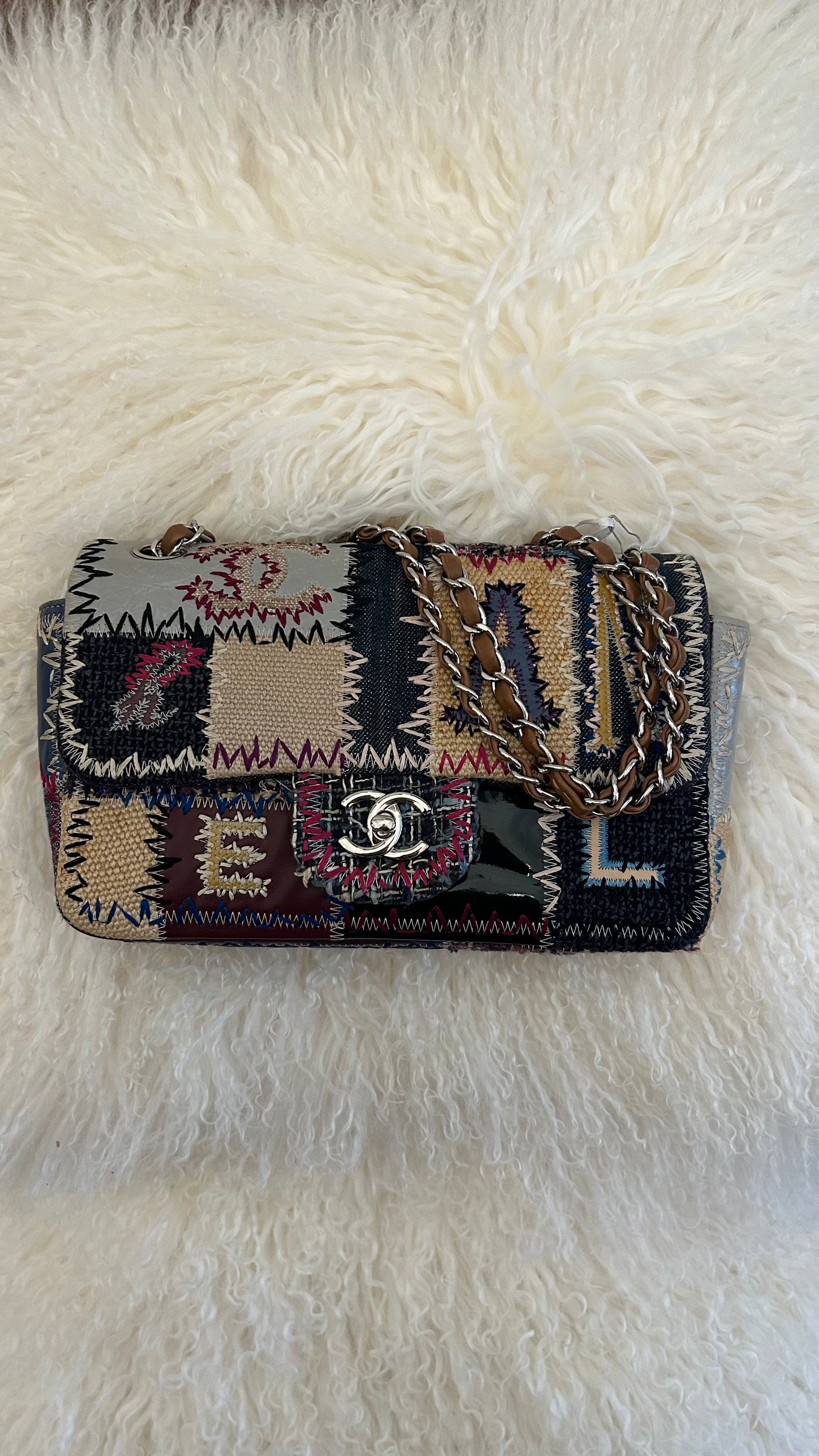 2015 COLLECTIBLE BLUE PATCHWORK BAG