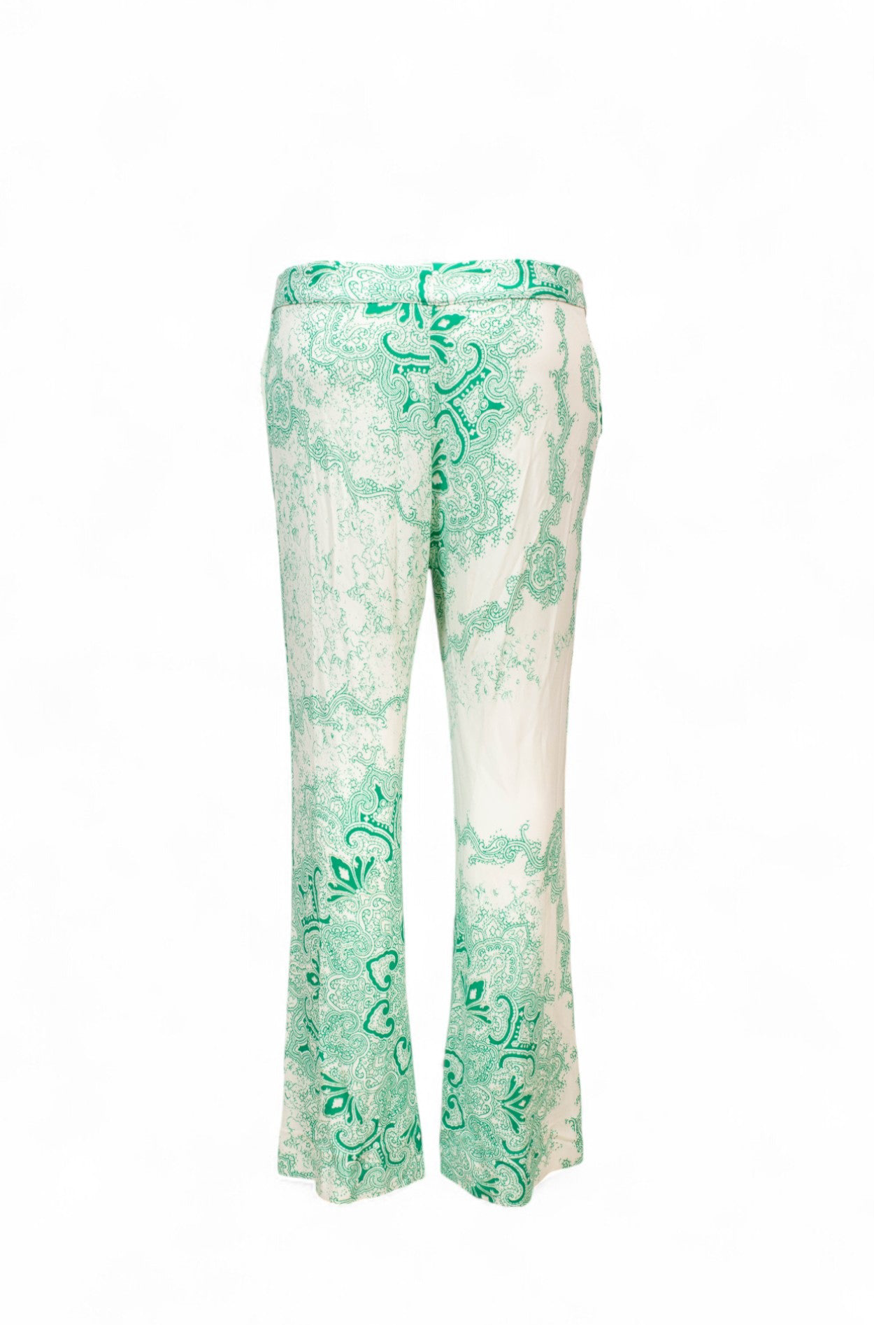 GREEN & WHITE PAISLEY LOUNGE PANTS