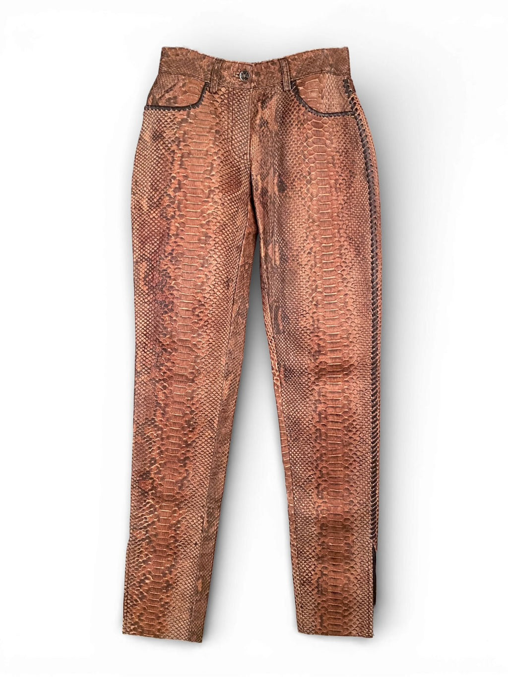 00S BROWN PYTHON PANTS @MMC