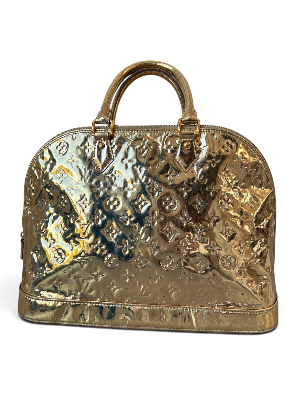 GOLD MONOGRAM MIROIR ALMA GM BAG @SM