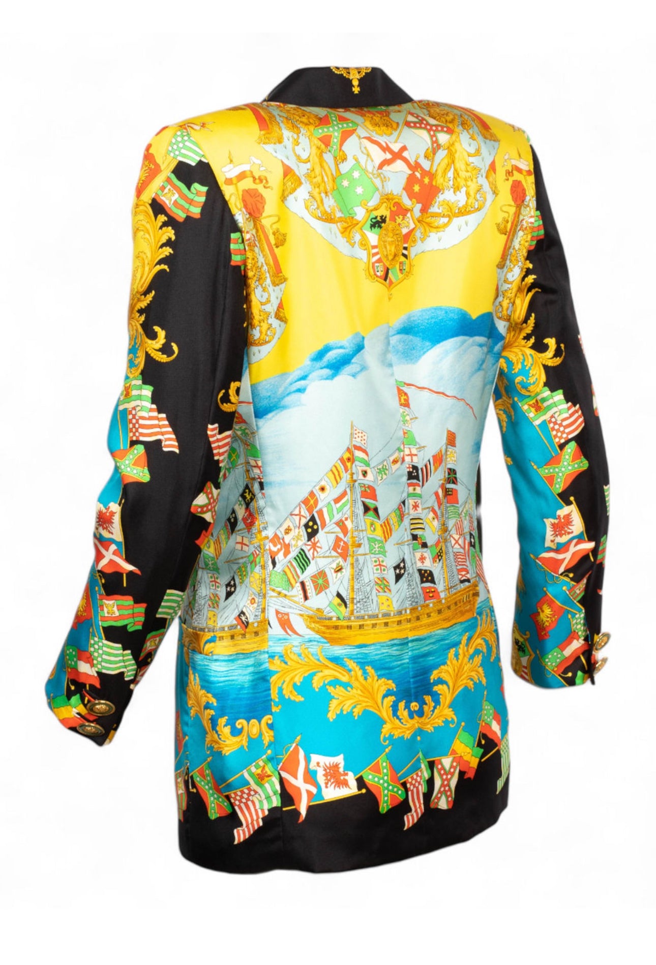SS1993 AMERIGO VESPUCCI BAROQUE SILK BLAZER @JCCG