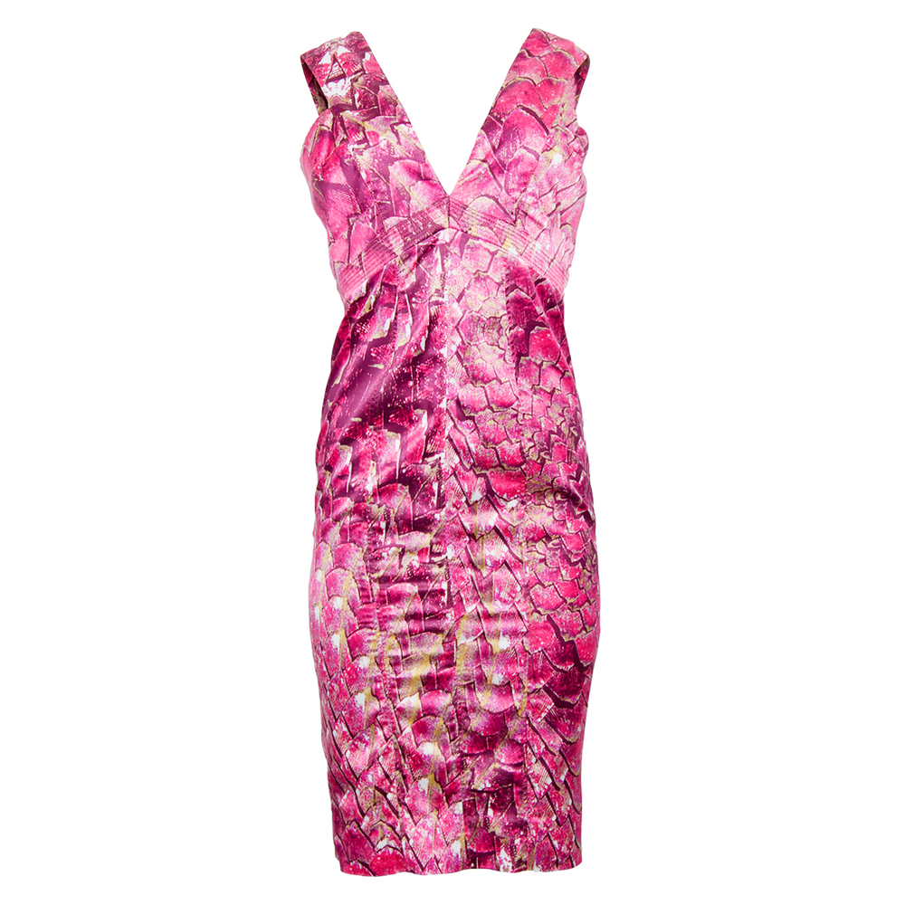 MERMAID SCALE PRINTED DRESS