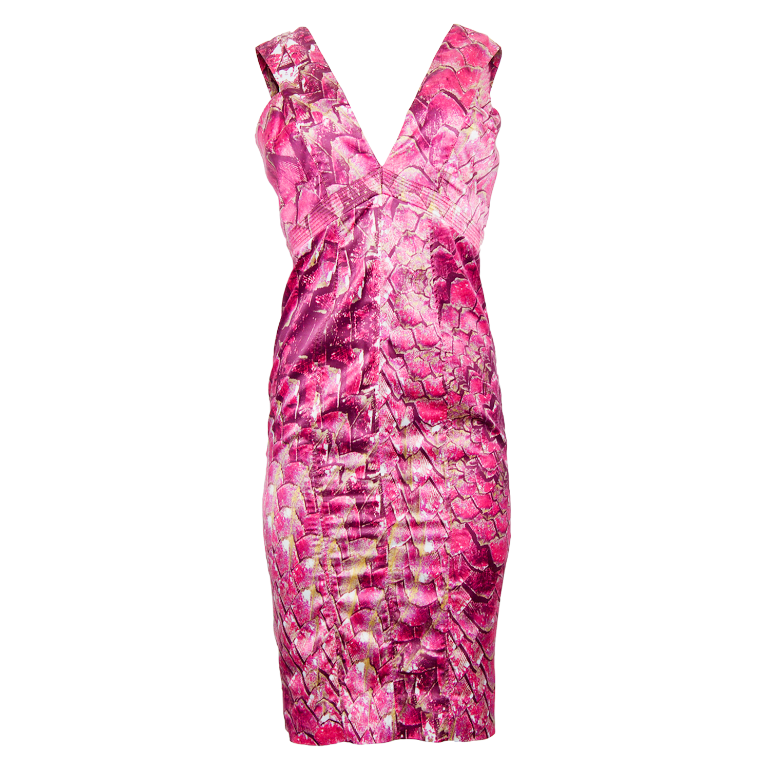 MERMAID SCALE PRINTED DRESS